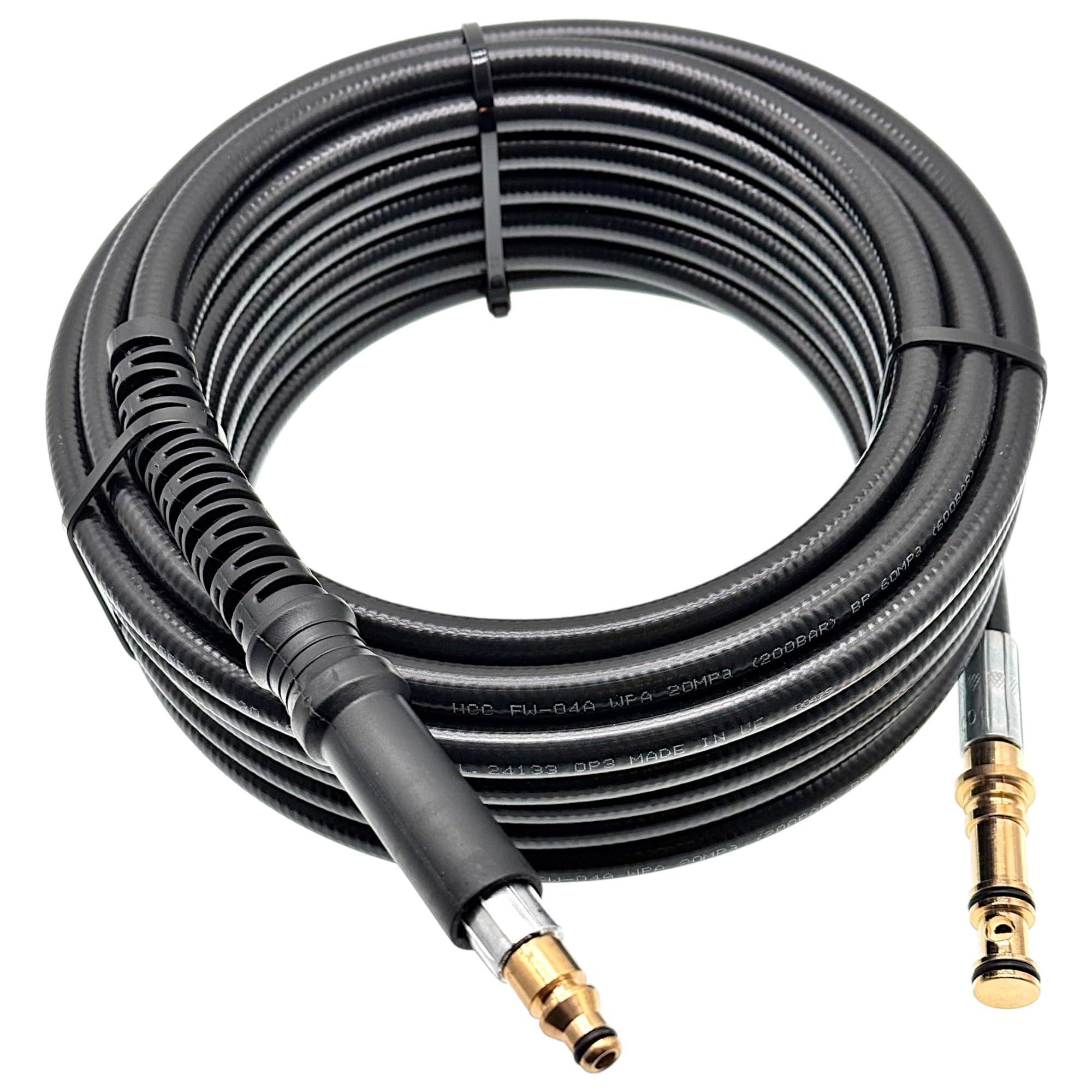 Tubo ad alta pressione adatto per idropulitrice Nilfisk Premium 190 P 160.2, ricambio per 6528611, versione Superflex per Compact Dynamic Core Excellent serie (10 metri)