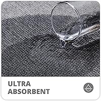 Vista 3 de Tapete de baño ultrafino, tapete de baño de goma para baño, antideslizante, secado rápido, lavable a máquina, pelo bajo, absorbente, ducha exterior