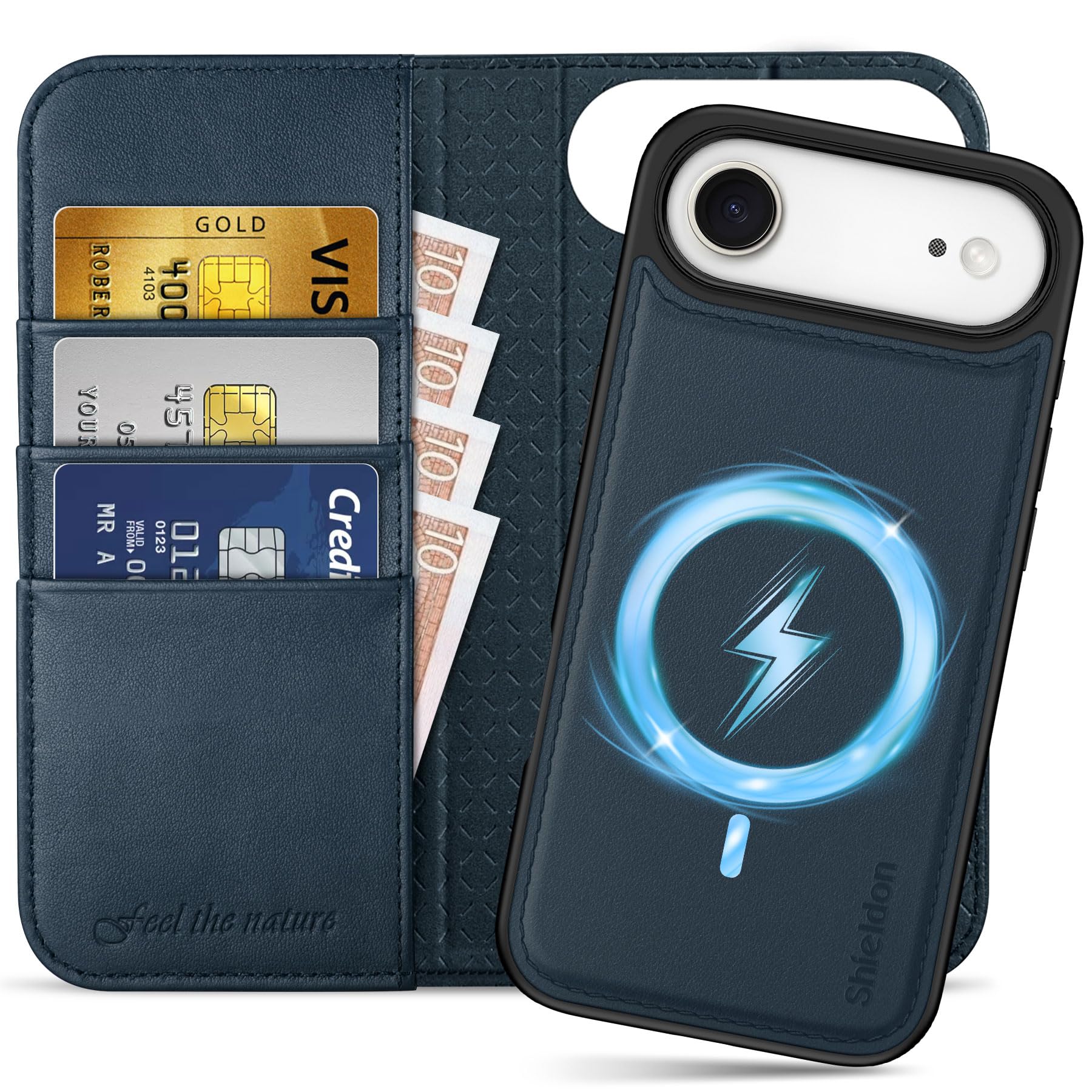 SHIELDON Hülle für Galaxy S26+ 5G 6,7" 2026, Lederhülle Hand