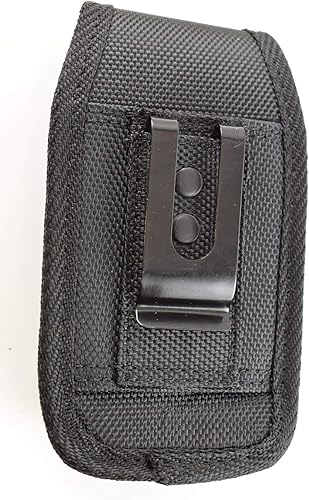 Miniatura 2 de Funda de lona vertical con clip para cinturón y trabillas para cinturón para Kyocera Dura XE Epic Flip Phone
