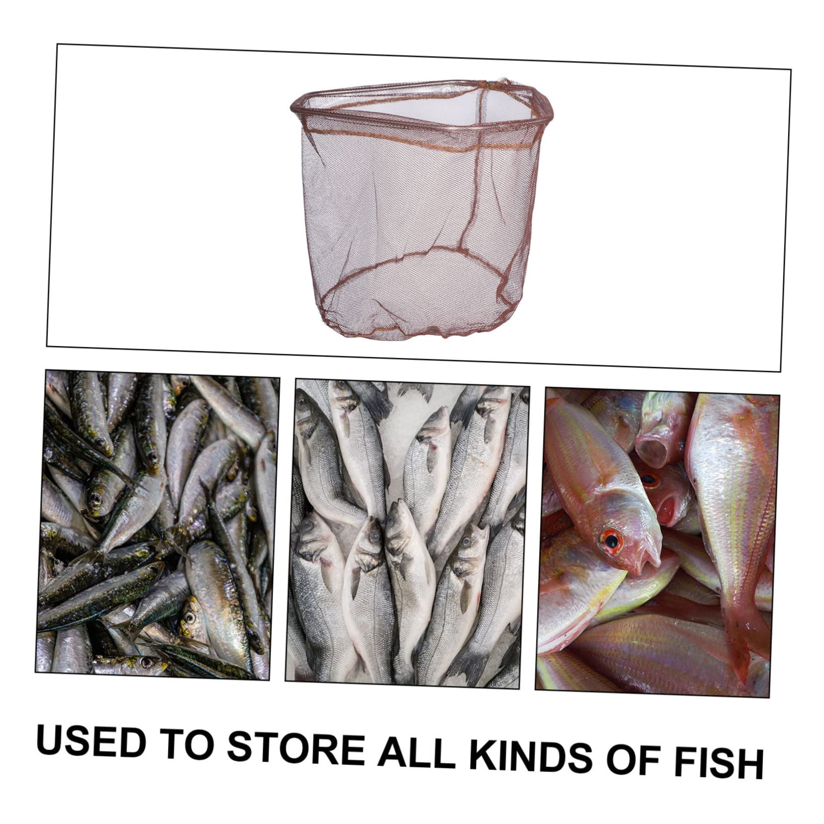 UPKOCH Guadino Pesca Pieghevole in Nylon e Acciaio Inox, Leggero e Sostituibile, Rete la Cattura dei Pesci per Principianti e Esperti