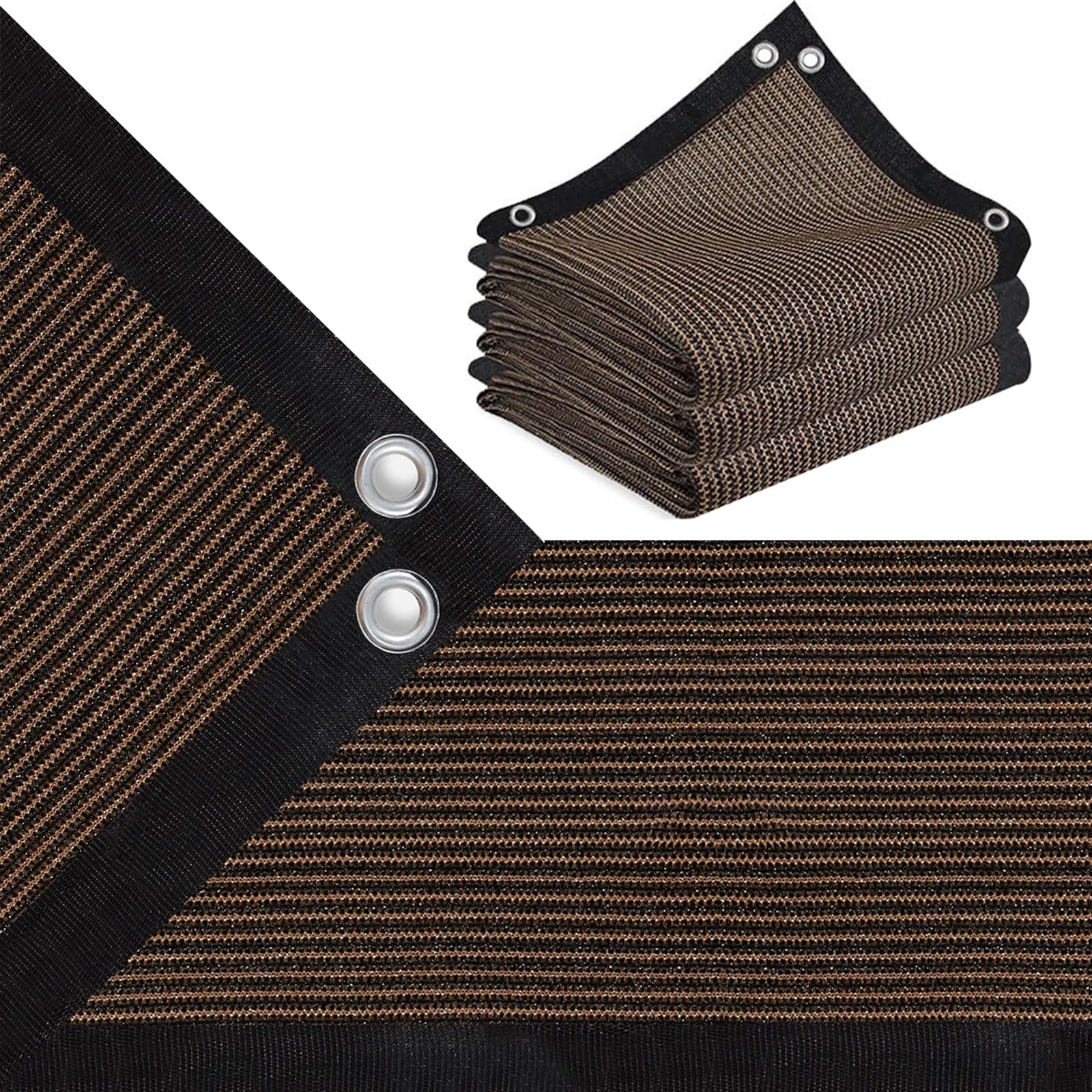 WQPMNYG 90% UV Protection Shade Fabric Sun Shade Cloth for Outdoor Pergola Canopy Garden Netting Privacy Screen 5x5m (16.4x16.4ft) Ideal for Patios and Backyards