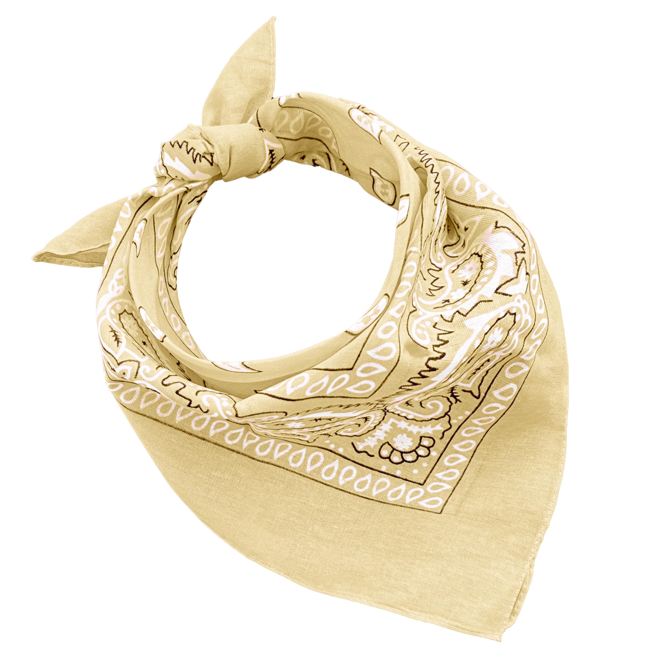 JOPHY & CO. 100% algodón BANDANA SET 3/5/10 para Mujeres Hombres Niños Unisex Único y/o Paisley Pattern COD. A644 — view 27