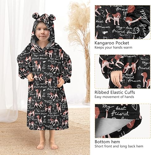 Miniatura 9 de JHKKU Mantas para niños, súper suaves, cálidas, acogedoras, de gran tamaño, con bolsillo, regalos de 3 a 14 años para niños y niñas y adolescentes