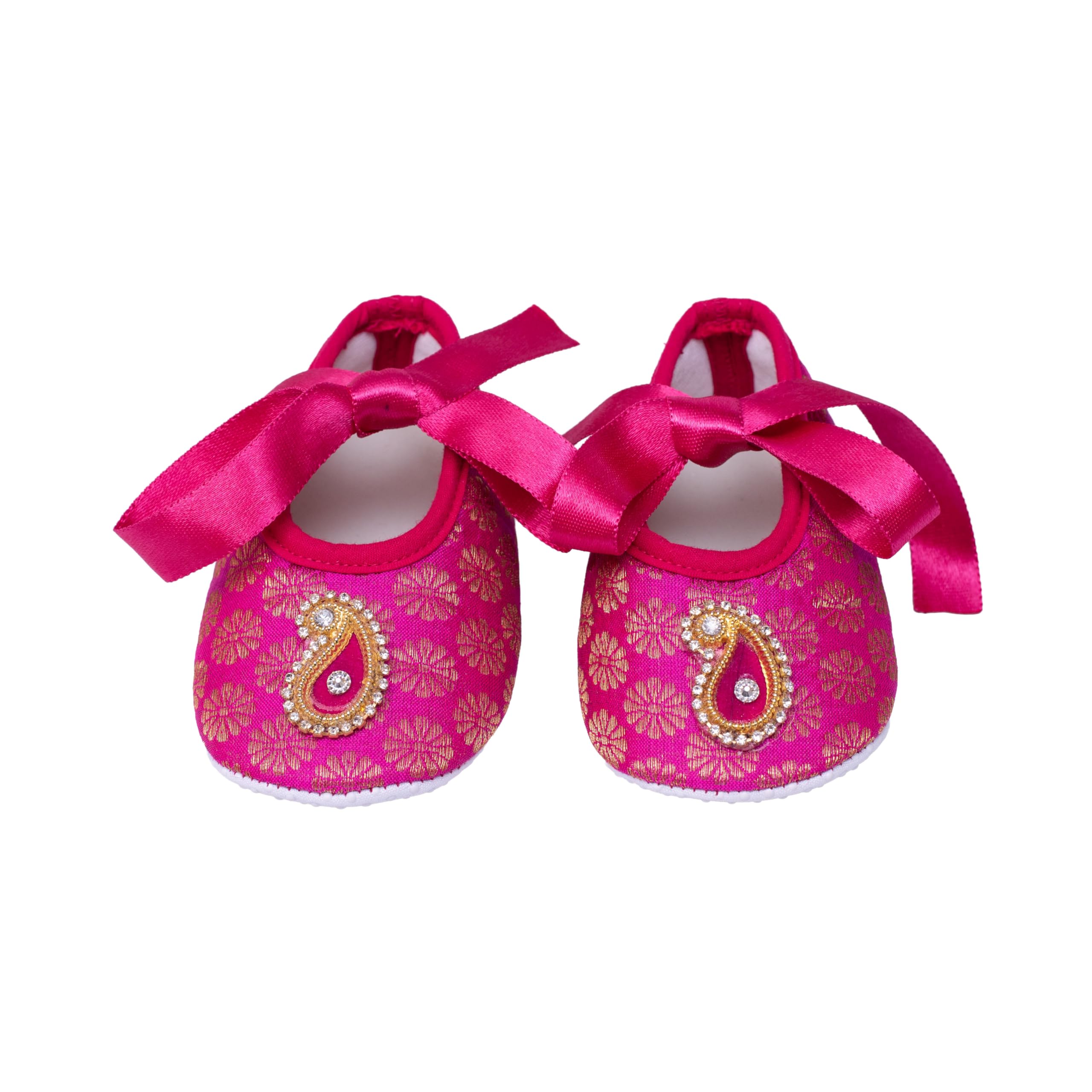 devishi booties embellished with ethnic accesory - pink-picture-37