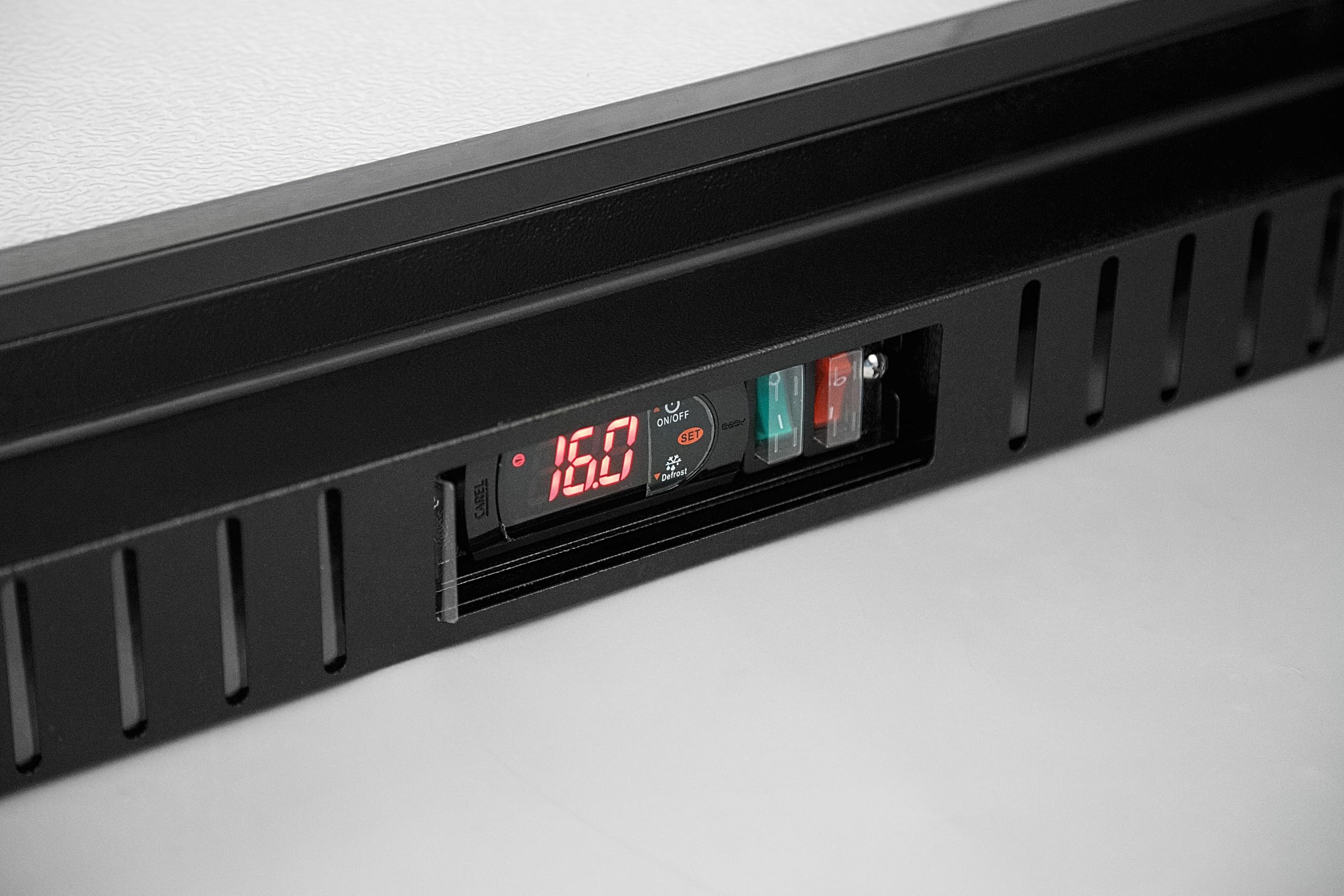 METRO Professional GBC3103 Glastür-Kühlschrank 308 L 3 türig LED Beleuchtung automatische Abtauung Verzinktes Blech Aluminium Glas
