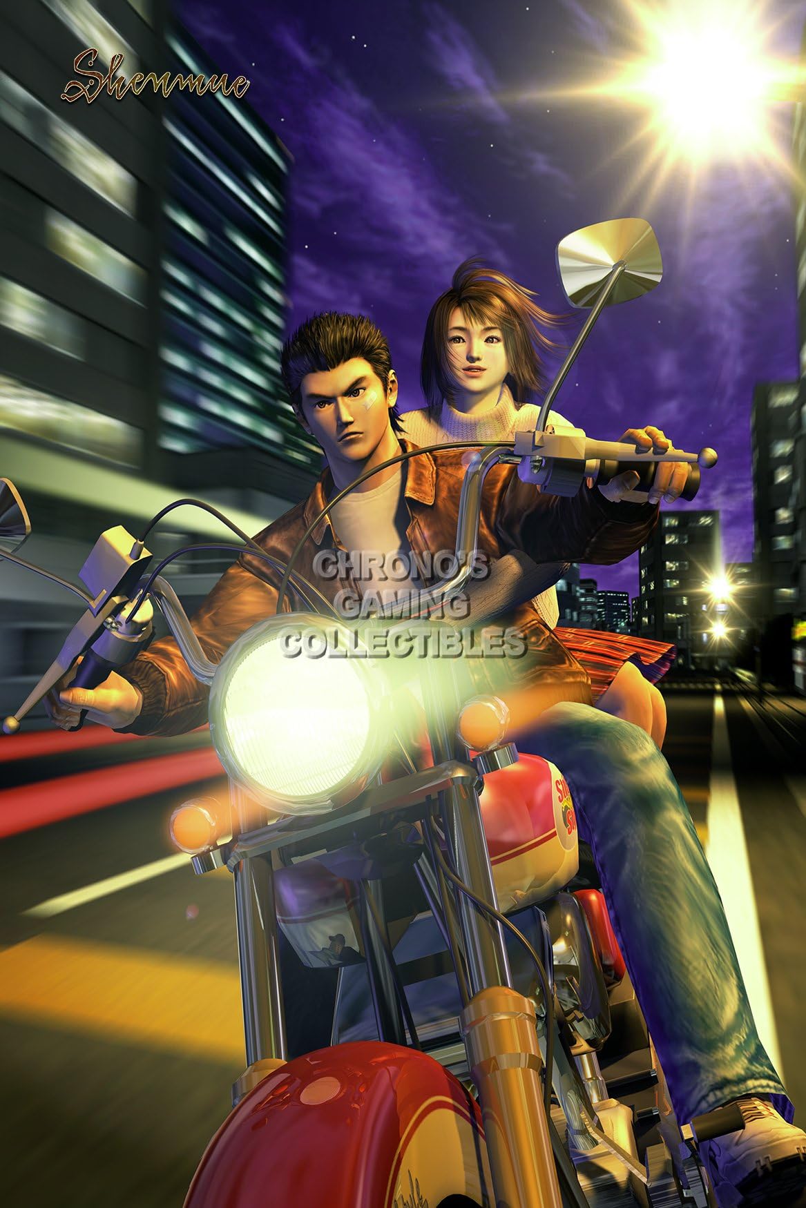Shenmue CGC Huge Poster Glossy Finish Ryo and Nozomi Dreamcast - SHE008 (16" x 24" (41cm x 61cm))