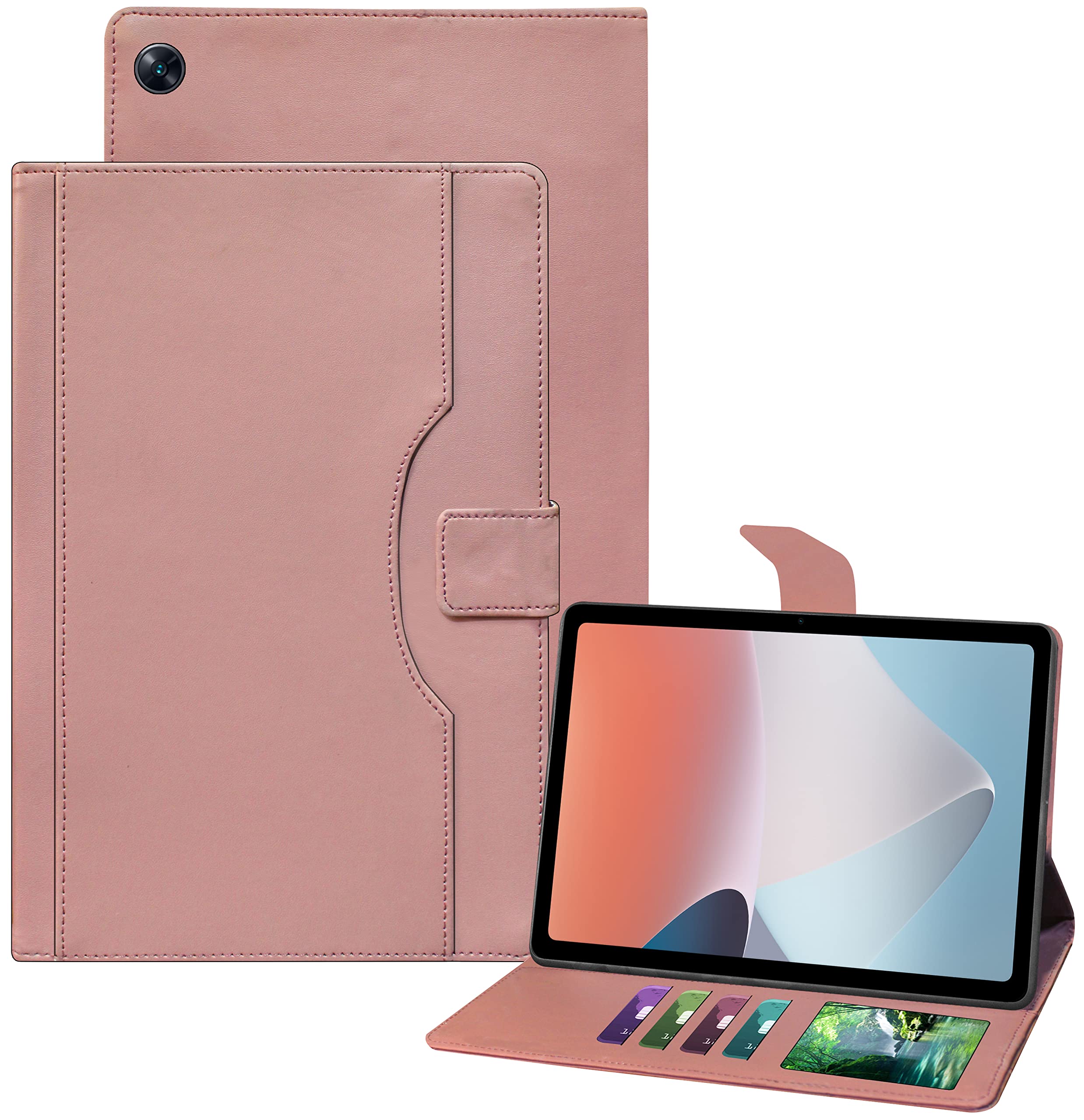 TGK Multi-Angle with Viewing Stand Leather Flip Case Cover for Oppo Pad Air 10.36 inch Tab (Pink) (B0B87W38LG) Amazon Price History, Amazon Price Tracker