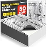 Sound Deading Material for Cars 50mil 50 sqft Car Sound Deadening Mat Butyl Automotive Sound Deadener Noise Insulation Vibration Dampening Material (46 pcs)