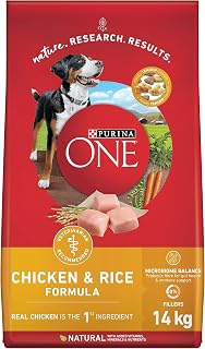 Purina ONE Smartblend Natural Dry Dog Food, Chicken & Rice 14 kg