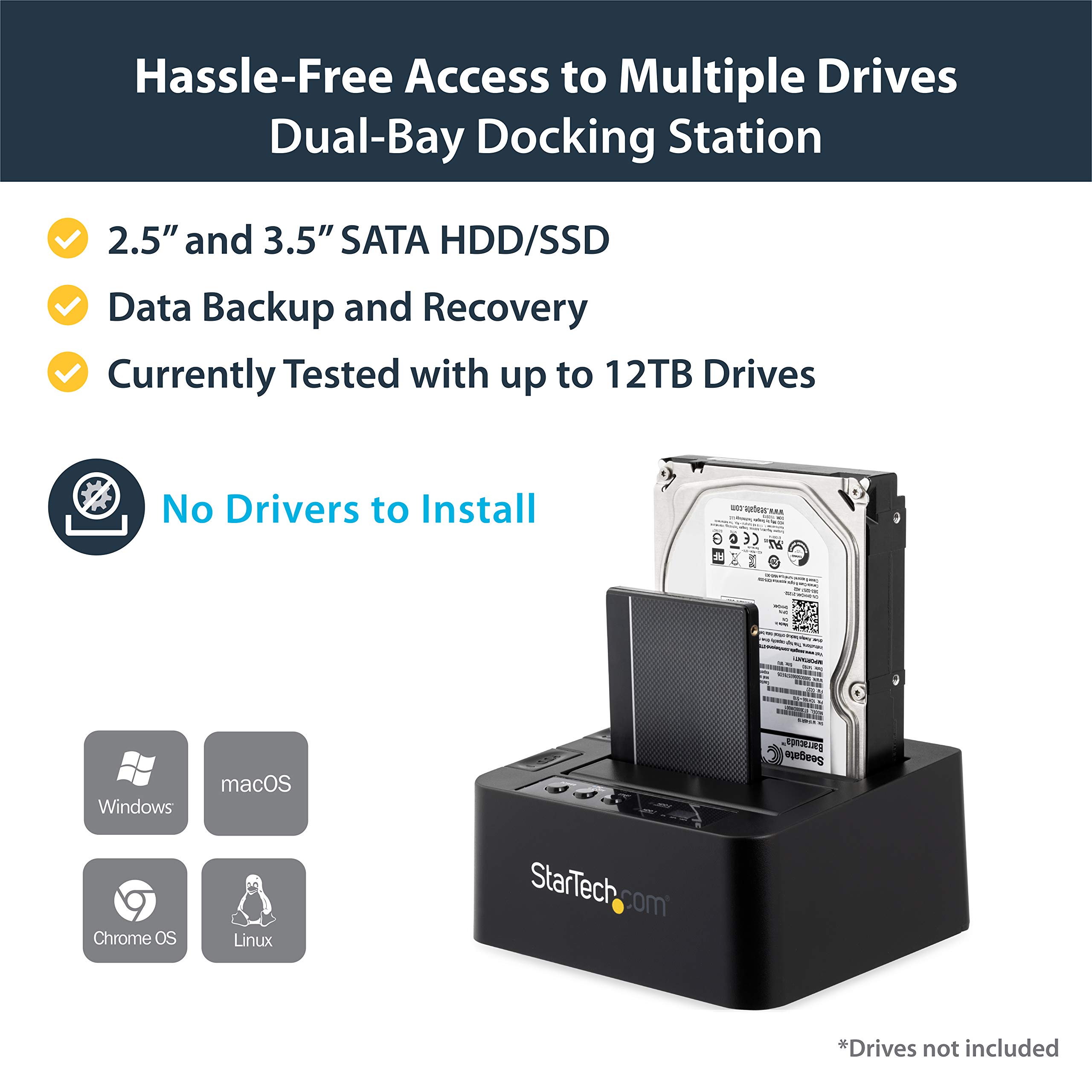 Buy Standalone Hard Drive Duplicator, Dual Bay HDD/SSD