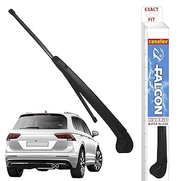 Rear Wiper ARM Blade Assy for VW TIGUAN/Skoda KODIAQ Brand CAMOFLEX 10001650 Will Perfectly FIT .The Wiper Blade is Coated with TEFLONE Nano Particles to Ensure A Smoother Wipe During Rains.