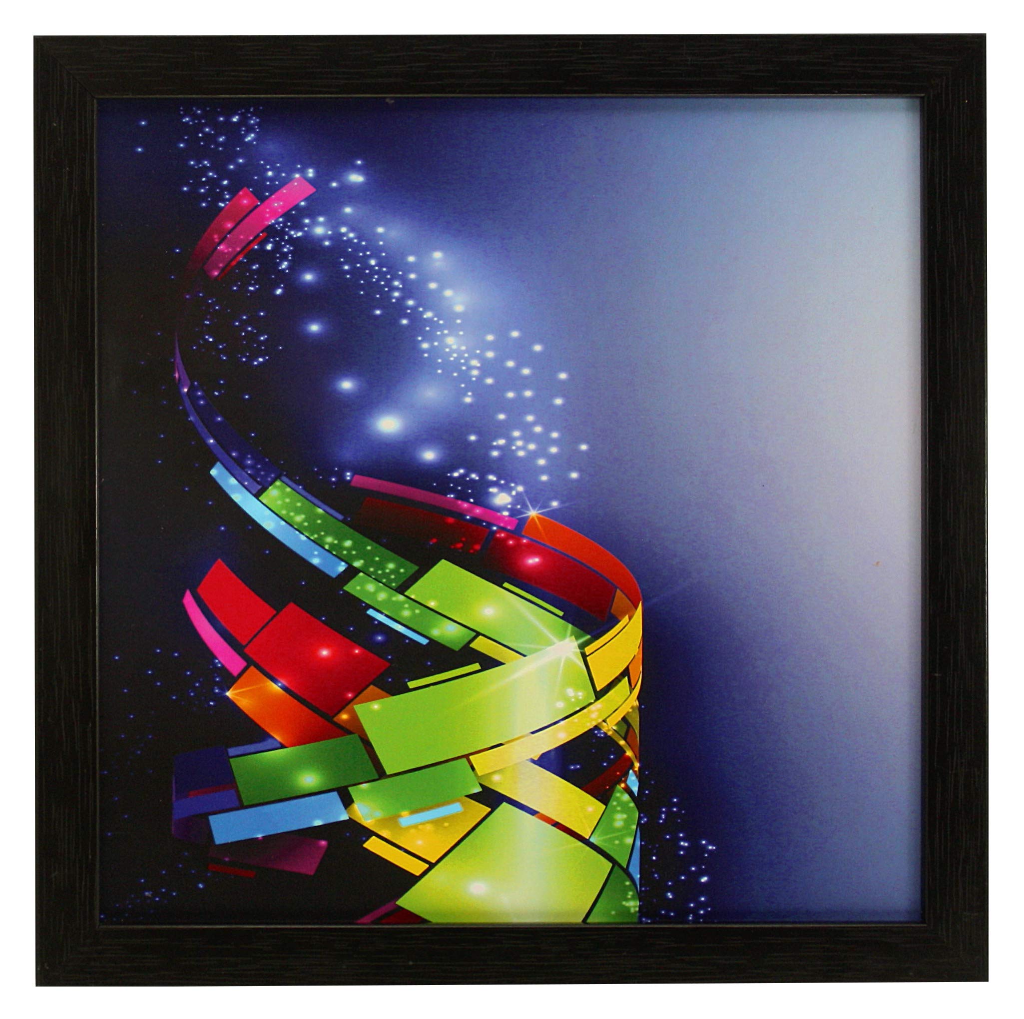 Indianara 4 Piece Set of Framed Wall Hanging Abstract Art Decor(1501) Art Prints 8.7 inch X 8.7 inch Without Glass 3