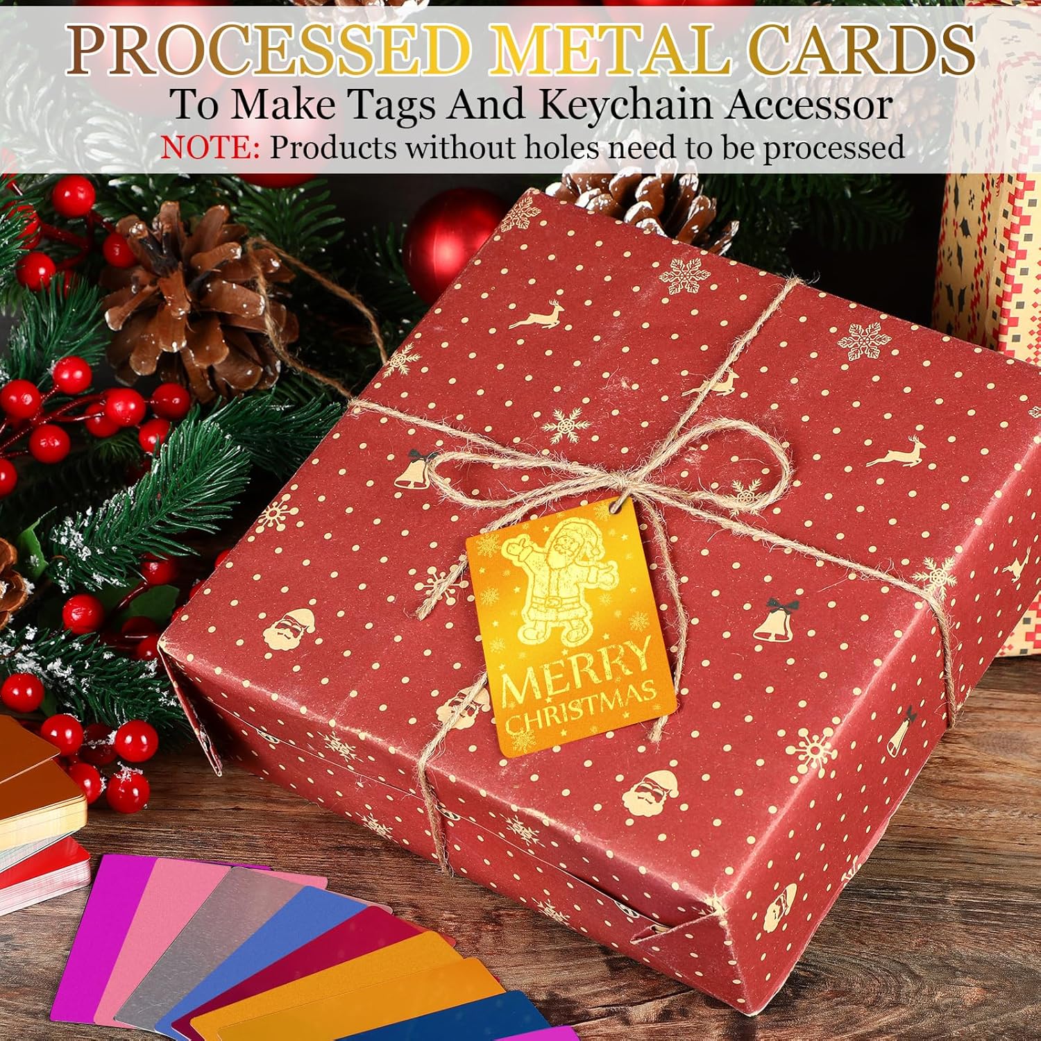 Tandefio 1000 Pcs Metal Business Card Blanks Bulk Aluminum Sheet Business Card 3.38 x 2.12" for Customize Office Name Laser Engraving CNC Graduation Gift (Bright Color)