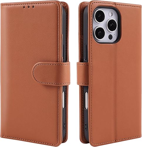 Harryshell for iPhone 16 Pro Max Case Wallet RFID Blocking Credit Card Slots Hol