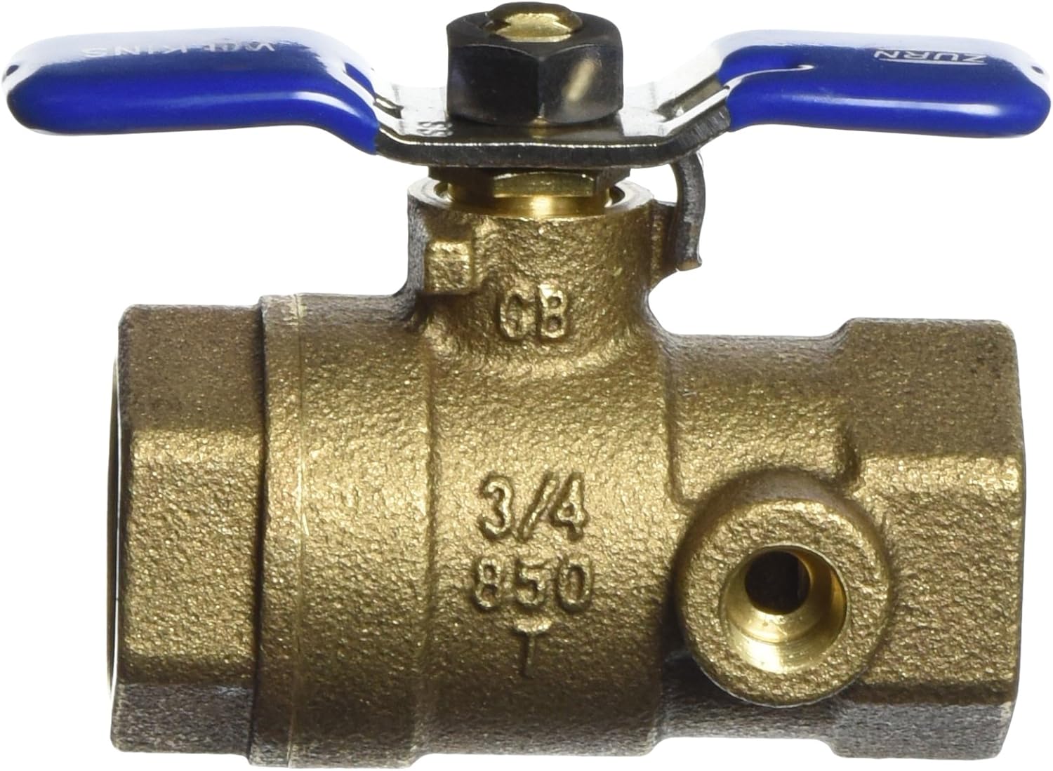 Zurn 34-850T Wilkins 3/4-Inch Tapped Ball Valve