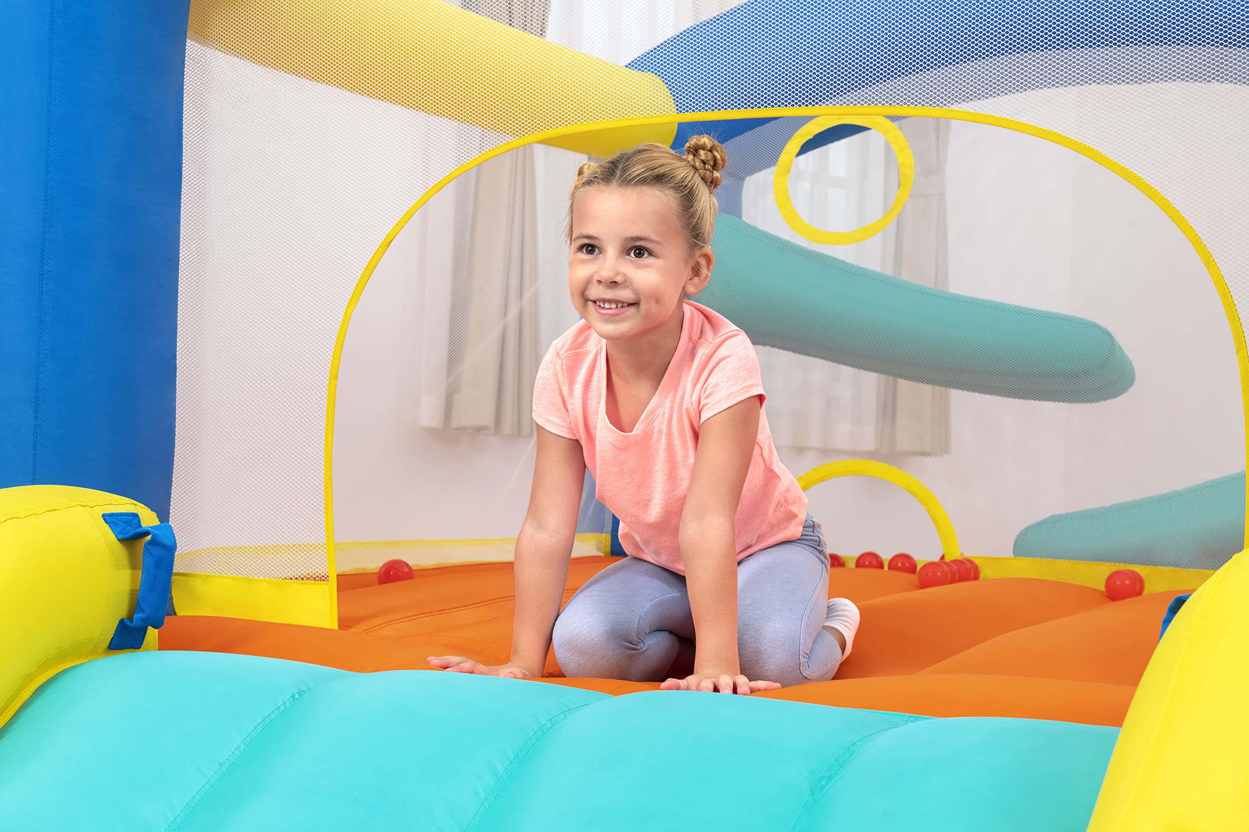 Bestway H2OGO zamek dmuchany z ciągłą dmuchawą Leap & Play 289 x 213 x 173 cm