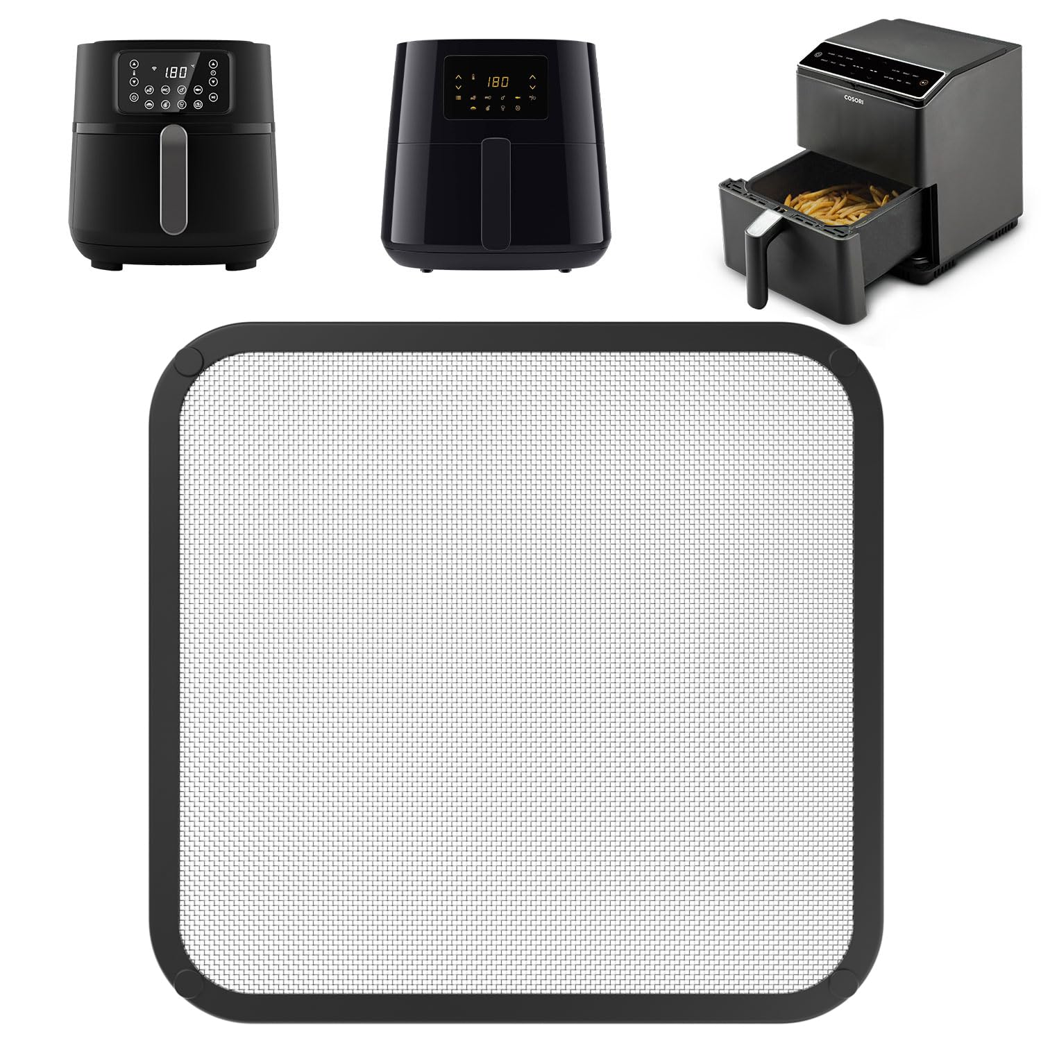 Protector Antisalpicaduras para Freidora de Aire, Cosori TurboBlaze 5,5L 6,0L 6,2L, Protector Salpicaduras Molde Silicona Freidora de Aire Accesorios para Philips HD9285 XXL 7,2L, HD9270 XL 6,2L