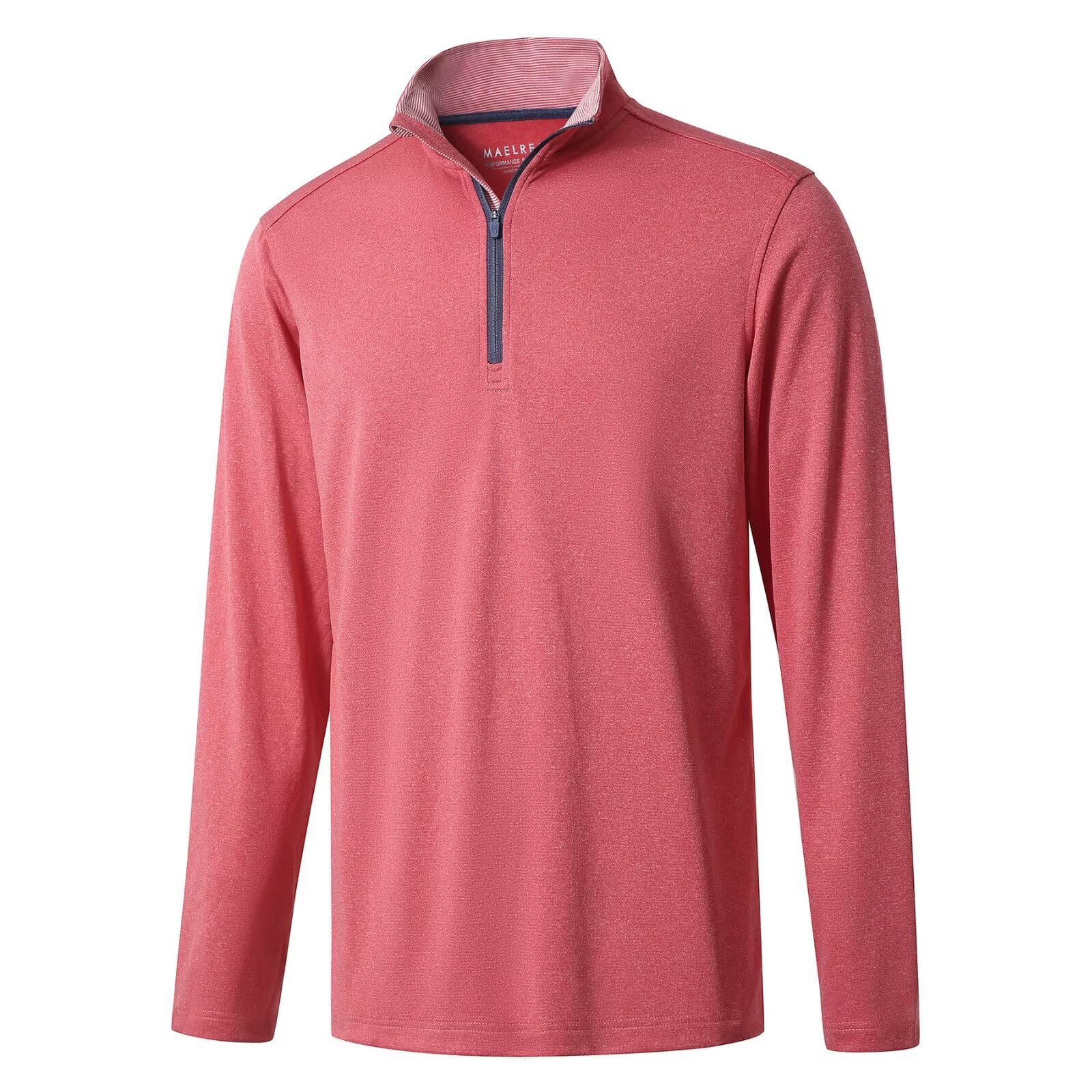 M MAELREG Quarter Zip Golf Pullover Men Dry Fit Long Sleeve Performance Wicking Mock Neck 1/4 Zip Pullover Mens Sweatshirt