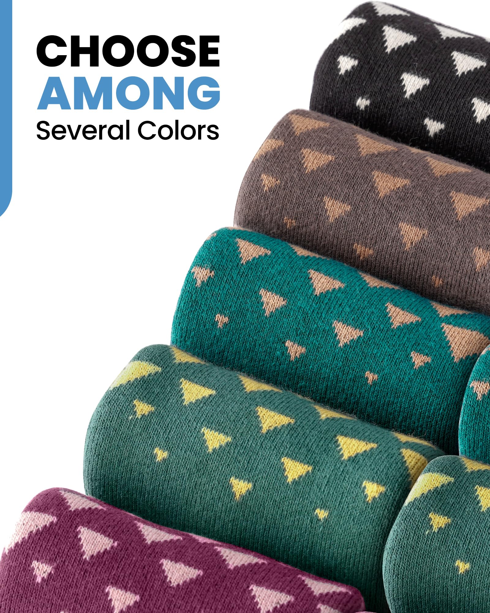 OutdoorMaster Chaussettes de ski, Lot de 2 Paires de Chaussettes de Ski et de Snowboard Pour Homme et Femme avec Design OTC avec Manchette Antidérapante