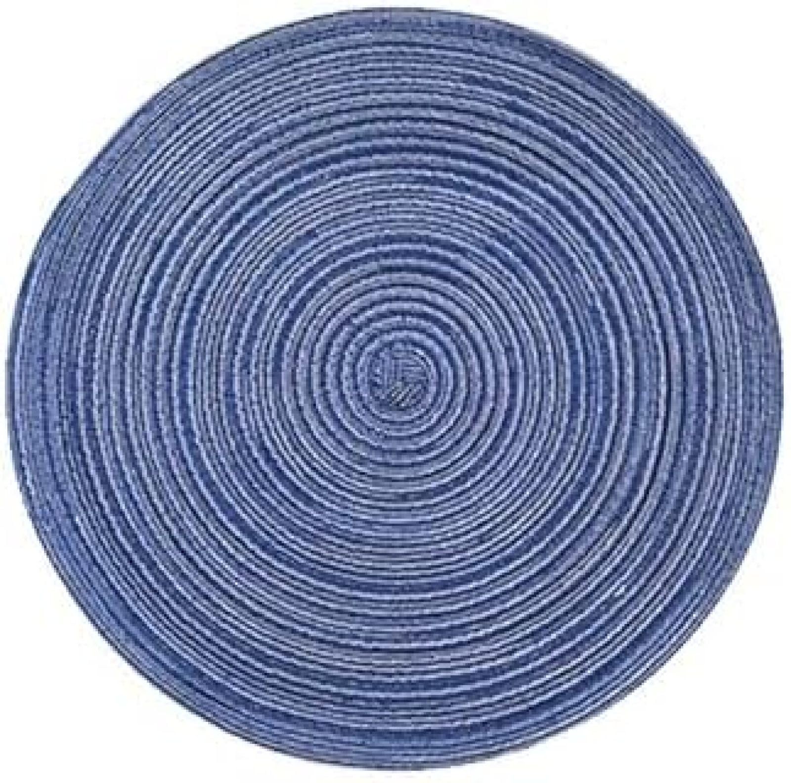 Set de table rond tissé en coton durable chic pour salle à manger