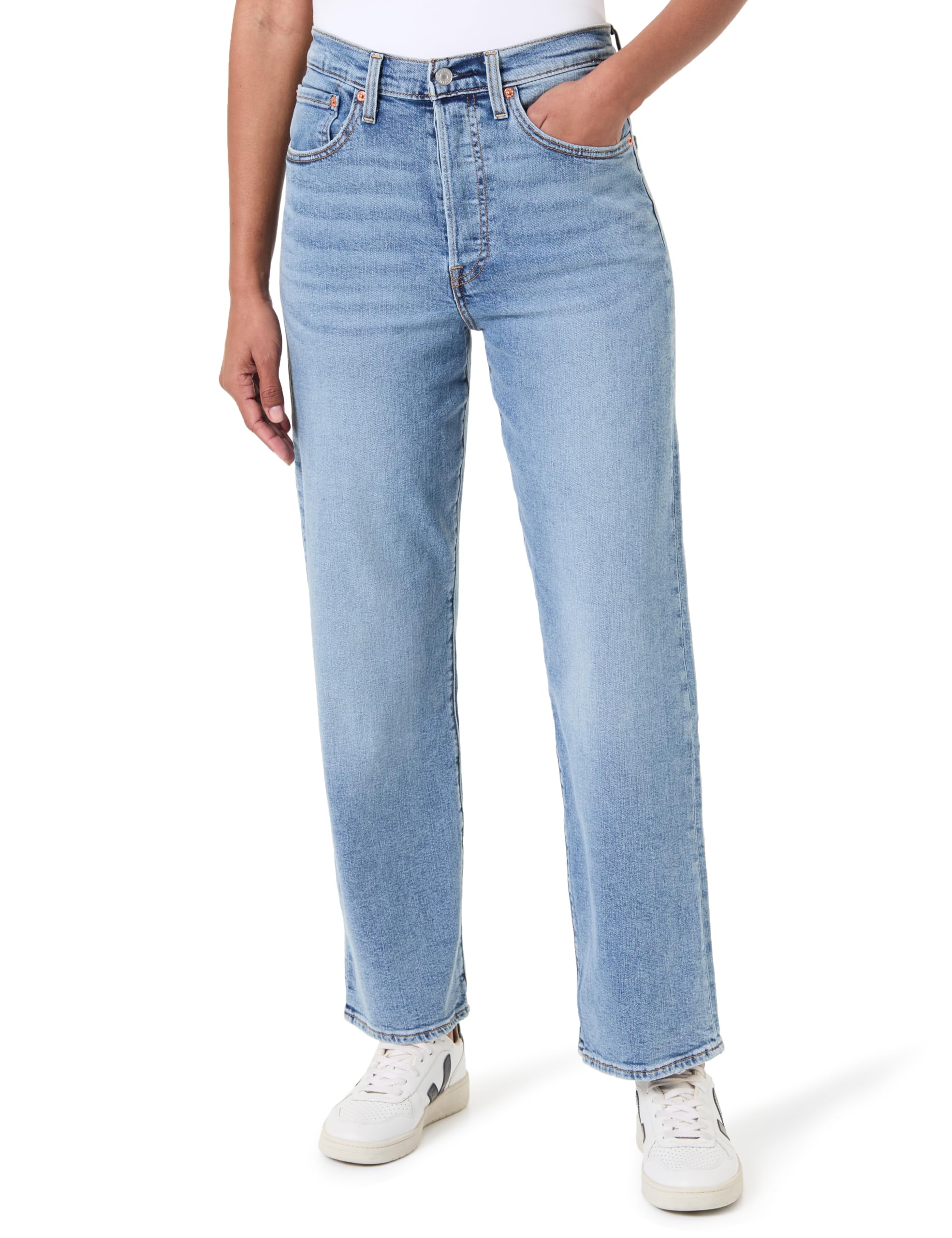Levi's 318 Seamed Wide Leg Jeans, is It Denim, 31W x 32L Women