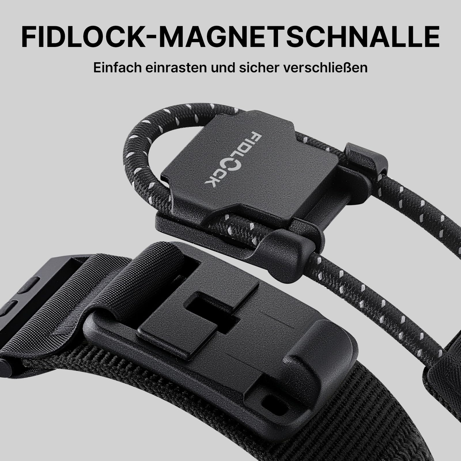 Bandletic Nylonarmband Kompatibel mit Apple Watch Ultra 3/2/1 Armband