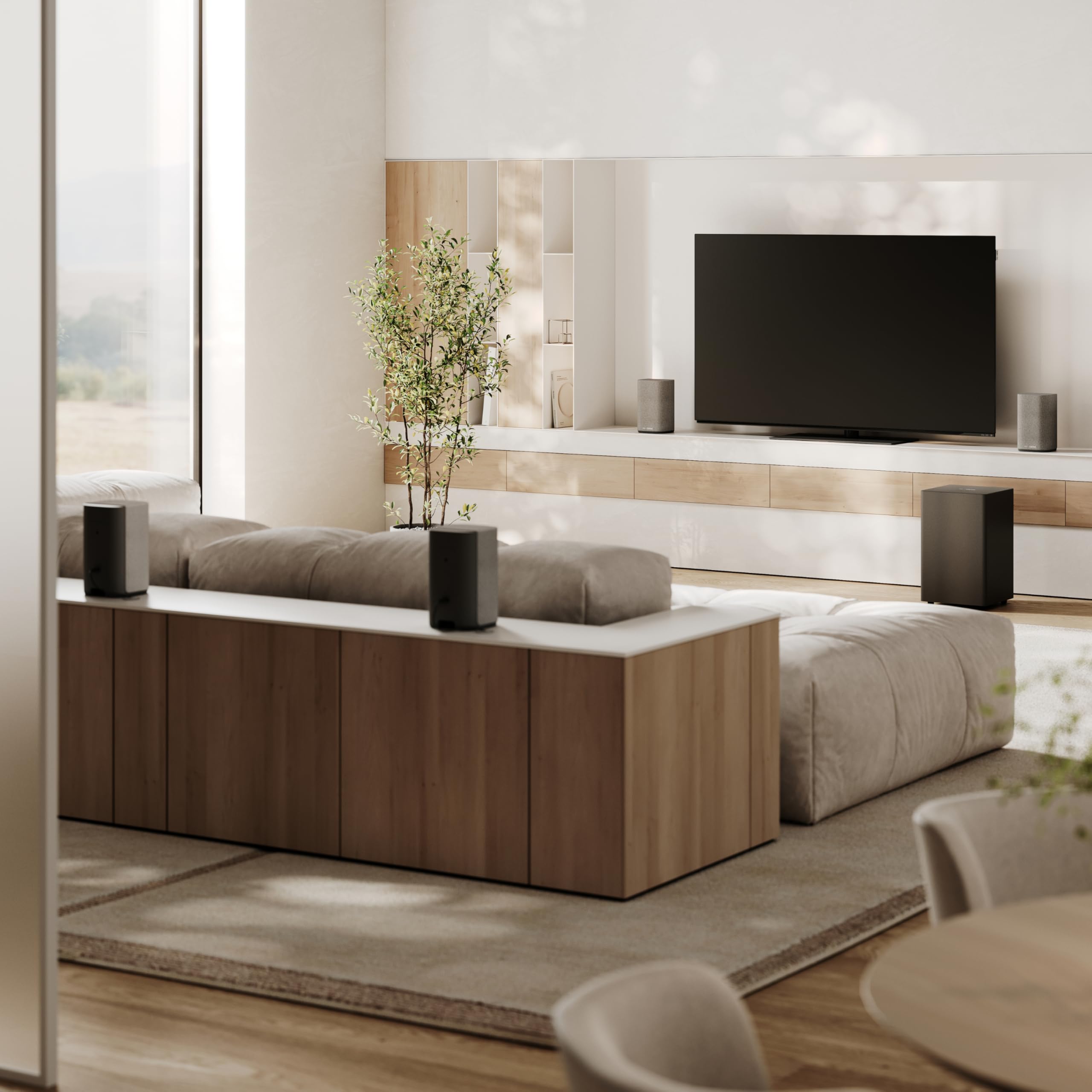 Loewe We. BOOST Sistema Home Cinema 4.1.2 Grigio - Audio 3D Wireless Dolby Atmos 720W Surround Diffusore