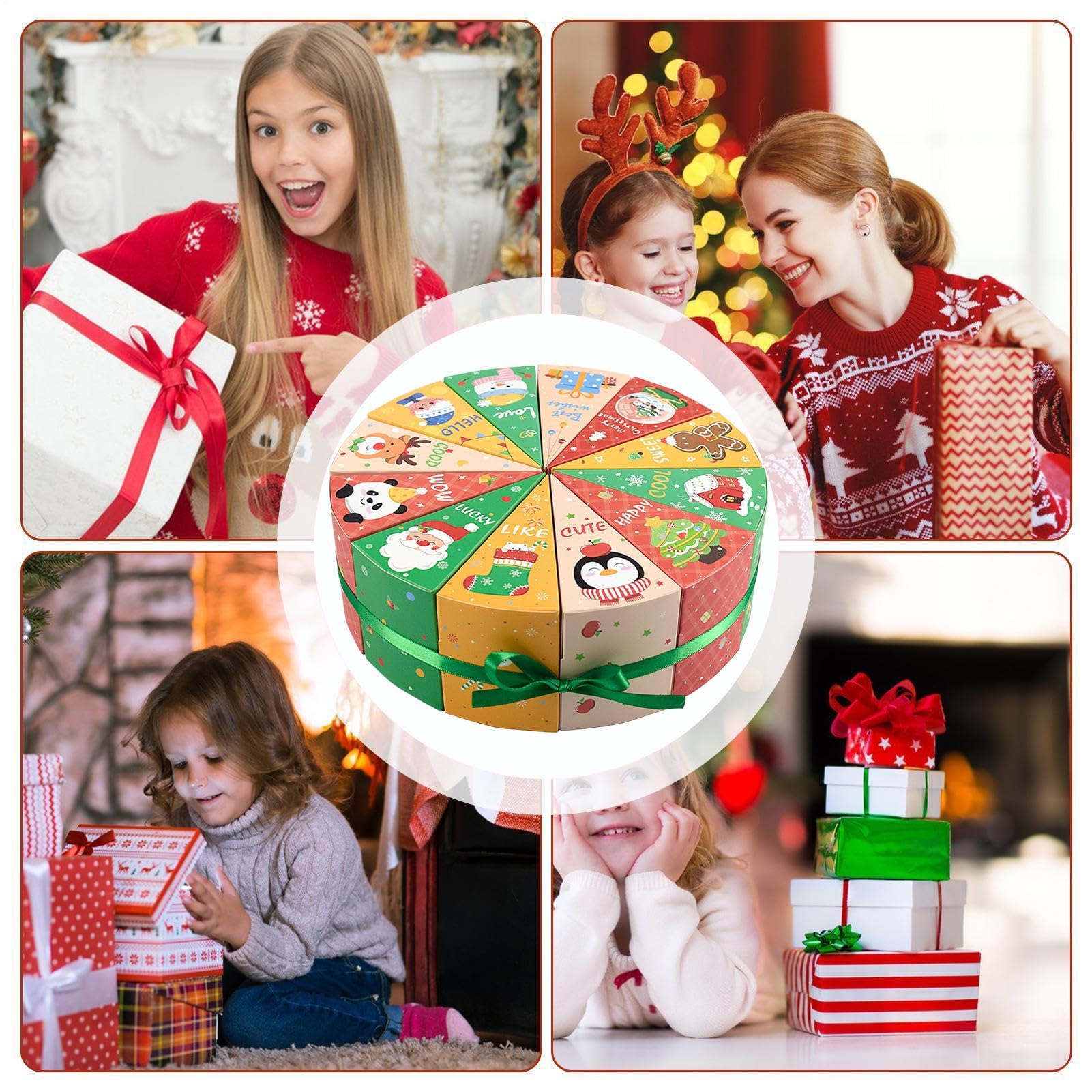 Boxen Für Adventskalender 12-Teilige Befüllbare Lebensmittelbehälter Für | Weihnachtliche Goodie Boxen Für Überraschungen Für Erwachsene Kinder Jugendliche Mädchen Schmuck Hochzeit