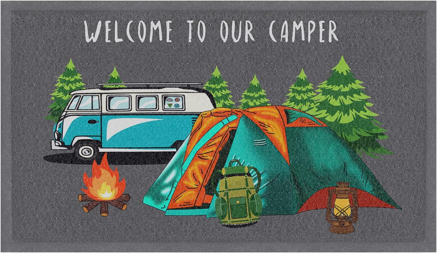 comfoyar Summer Campers RV Doormat, to Our Camper Camping Door