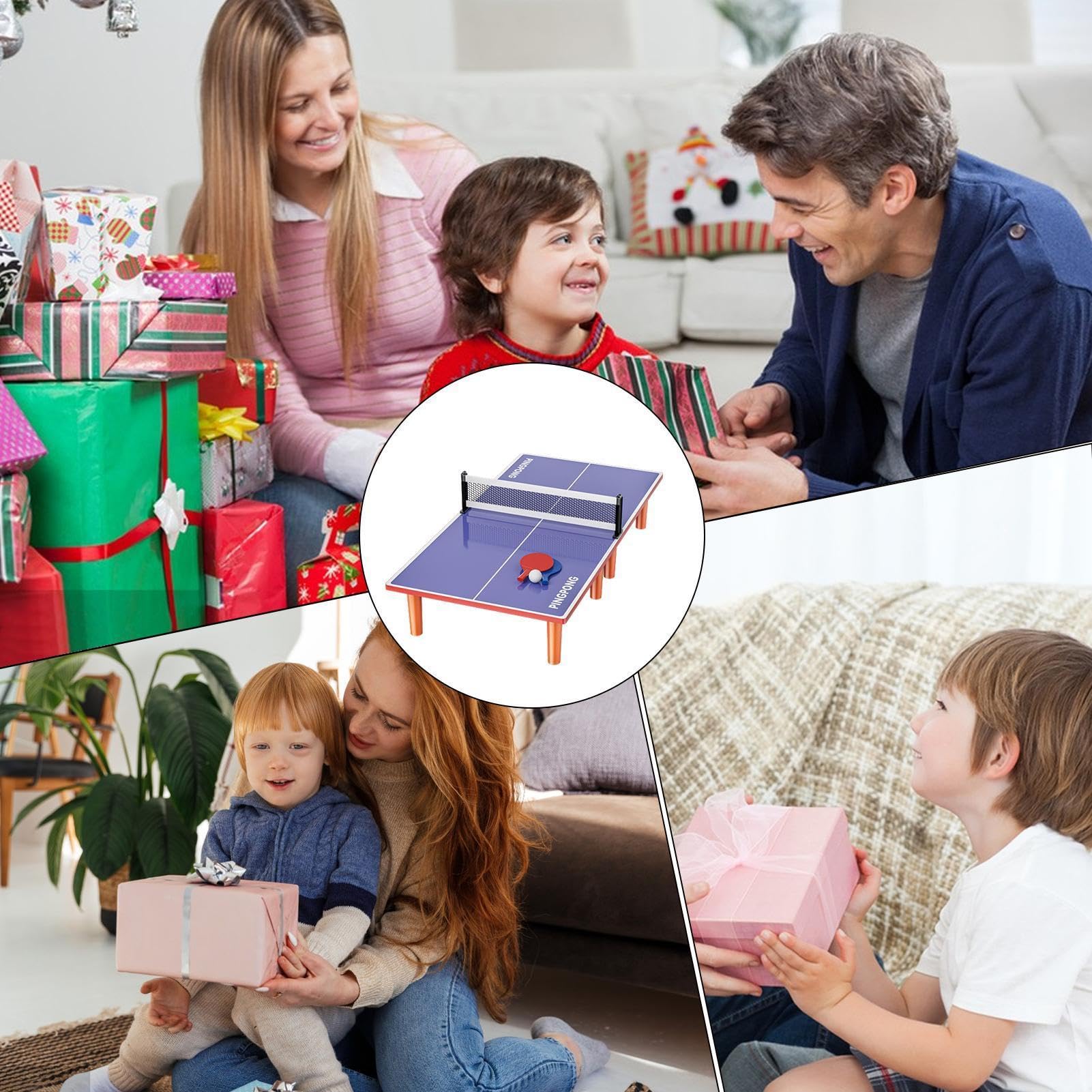 tavolo da pong portatile | tavolo da tennis da tavolo per bambini con 2 racchette e 1 palla, resistenti alle intemperie, stabili tavole da pong per bambini, adulti,