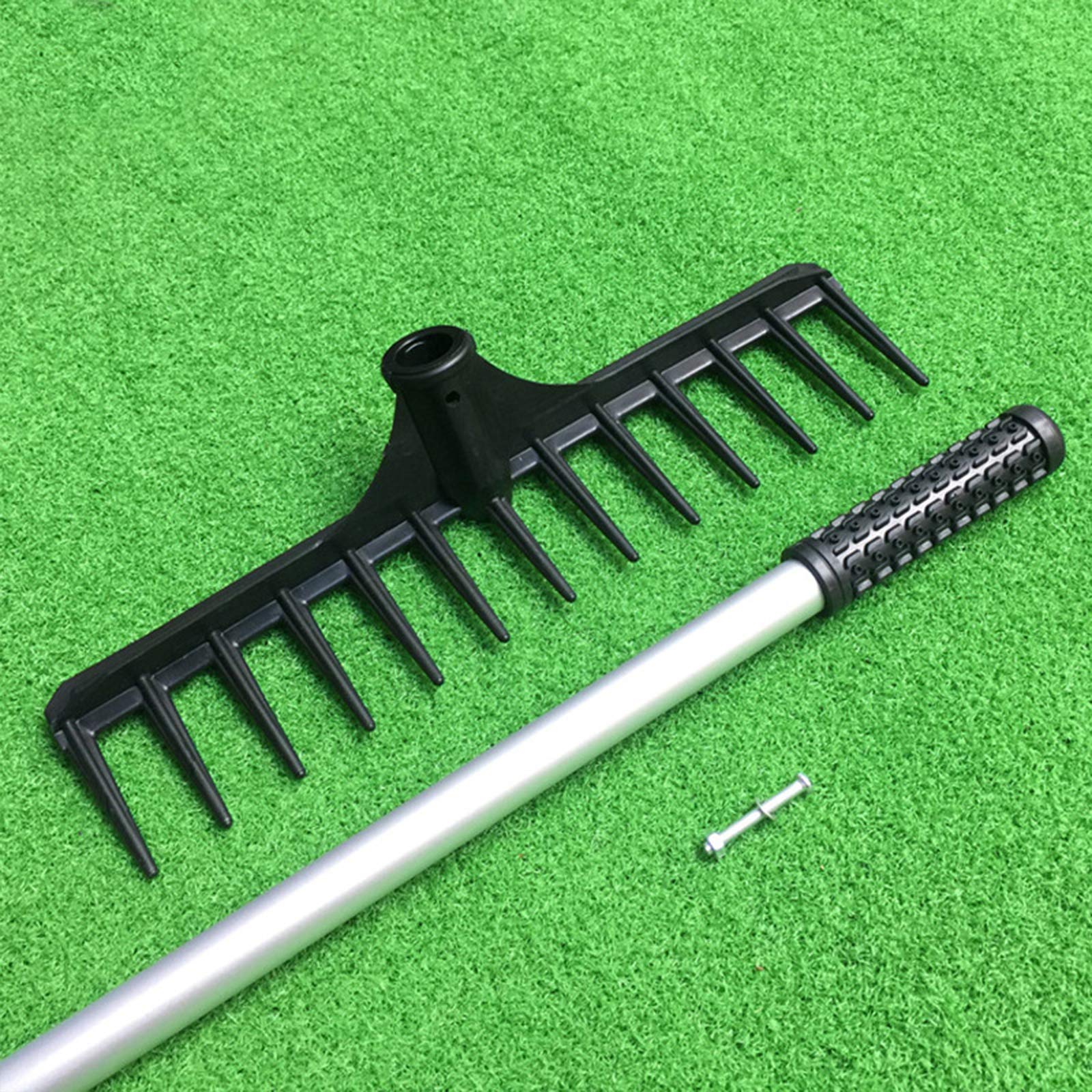 Rastrelli livellatori per prato da giardino e golf, rastrello livellatore con manico in acciaio inossidabile da 43 pollici - Strumento livellatore per terreno e prato resistente per giardino e golf