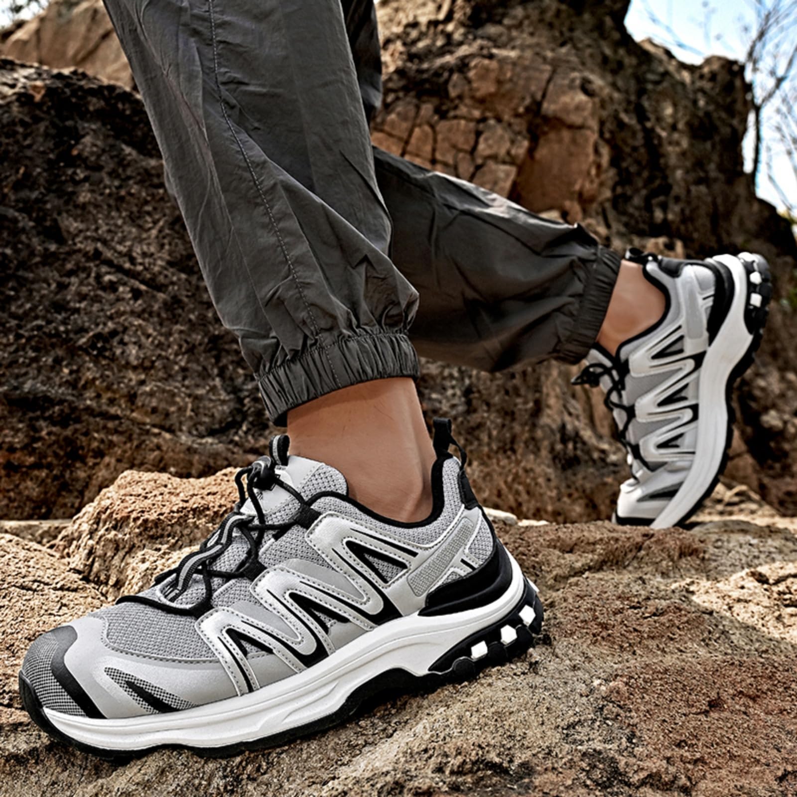 Męskie niskie buty trekkingowe wygodne buty do biegów terenowych