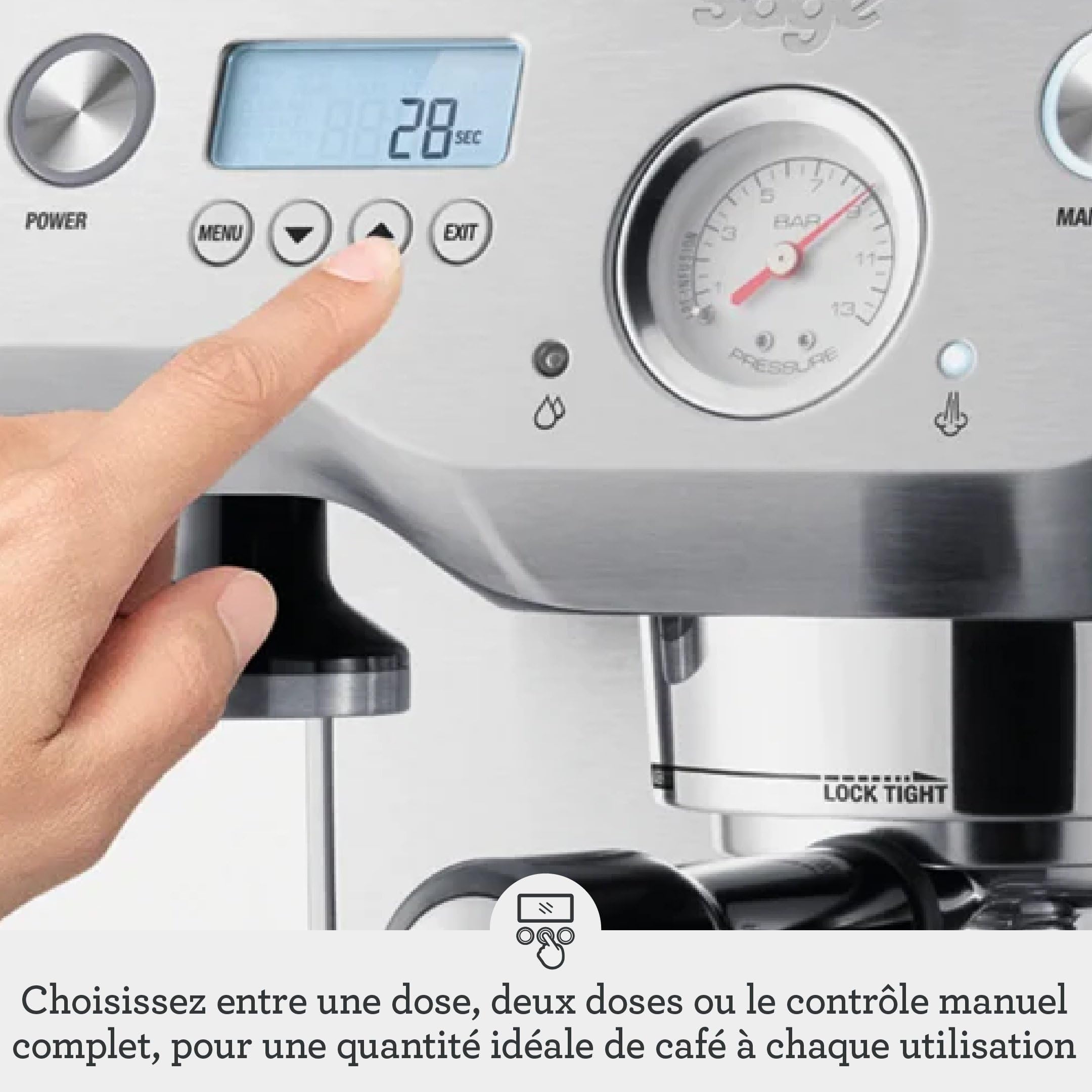 SAGE SES920 The Dual Boiler, Brushed Stainless Steel