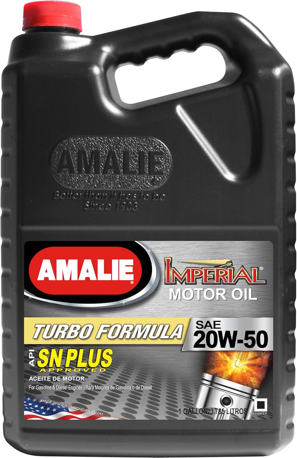 AMALIE Imperial Turbo 5W-30 Motor Oil (160-71066-56) 1 Quart Bottle, Pack of 12 | Made in USA
