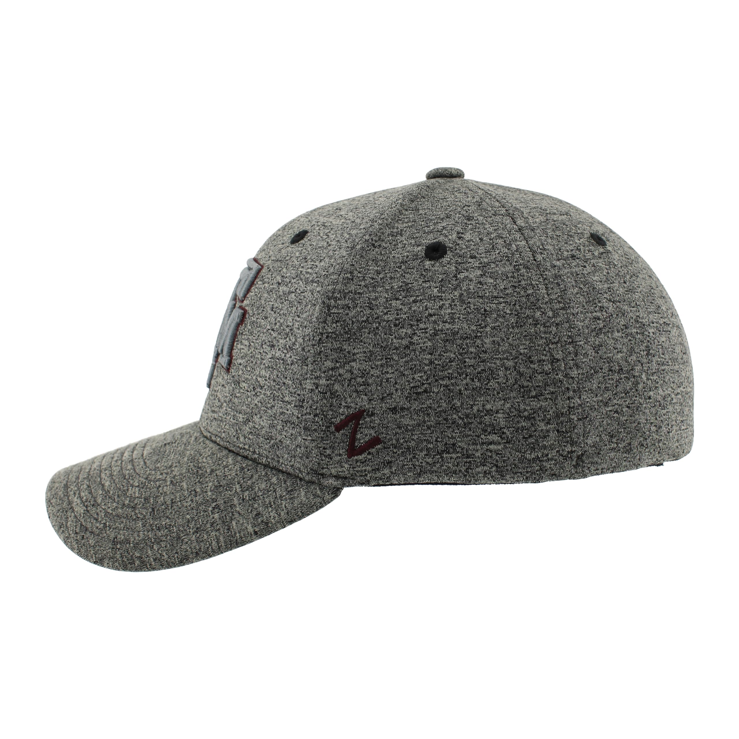 ZHATS NCAA Officially Licensed Hat Somber Fog Tapa, Gris Brezo, L para Hombre