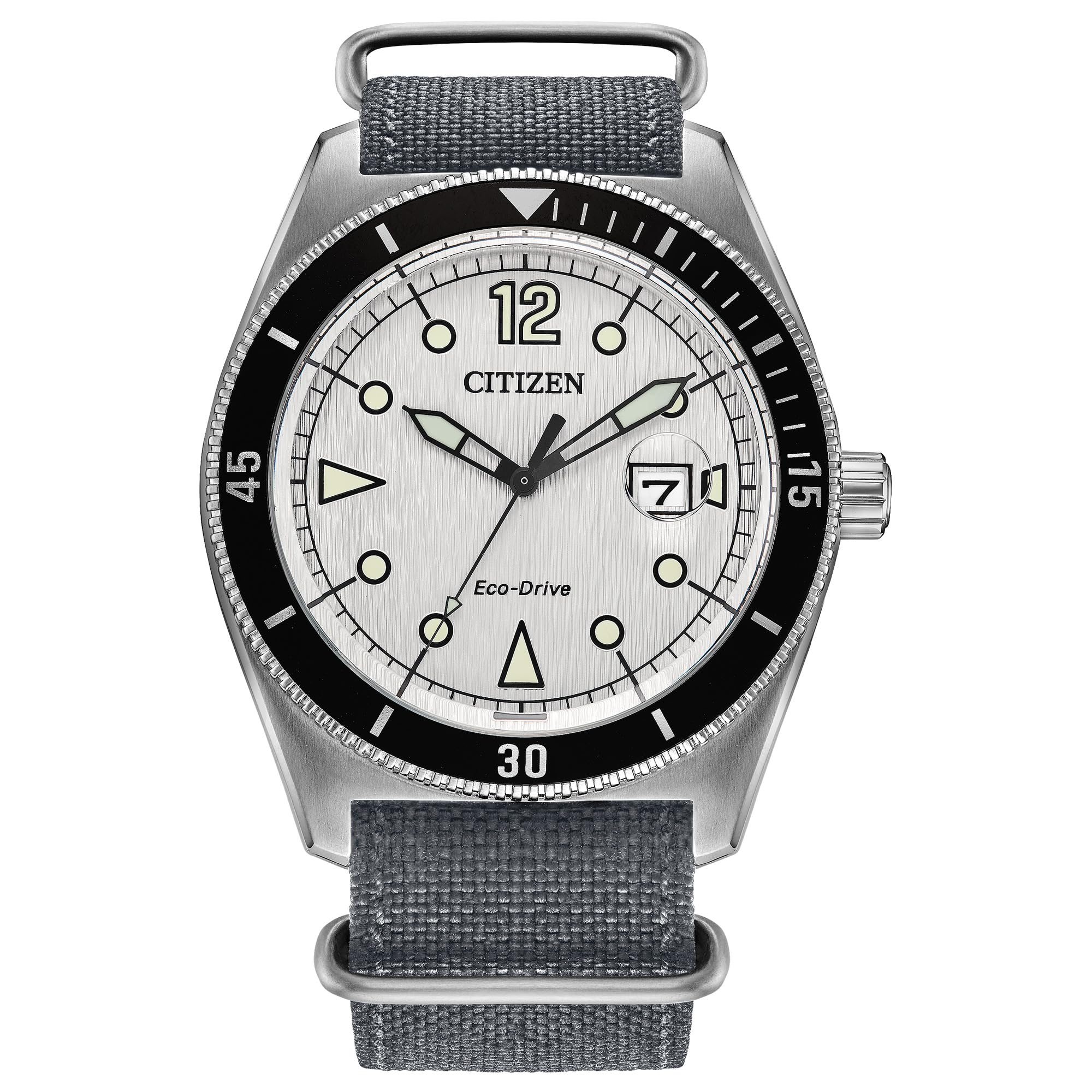 Citizen Caixa masculina Eco-Drive Terra Force, caixa de aço