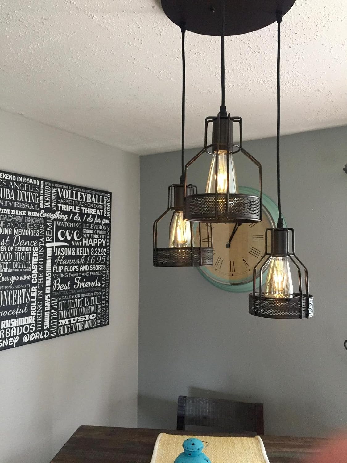 Exclusive Discount 50% Price Truelite Industrial 3 Light Dining Room Pendant Rustic Oil Rubbed Bronze Wire Cage Hanging Light Fixture 🛒 Crazy Deals Truelite Industrial 3 Light Dining Room Pendant Rustic Oil Rubbed Bronze Wire Cage Hanging Light Fixture