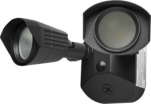 Miniatura 2 de Nuvo 65214 - Luz LED de seguridad de doble cabezal, 3000 K, color negro
