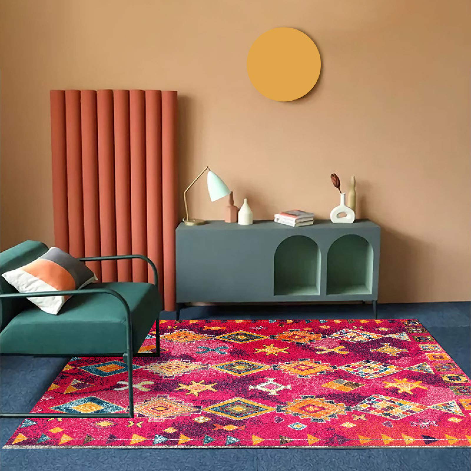 Tapis lavable ethnique NF Big Carpets vintage traditionnel 80 x 160 cm durable