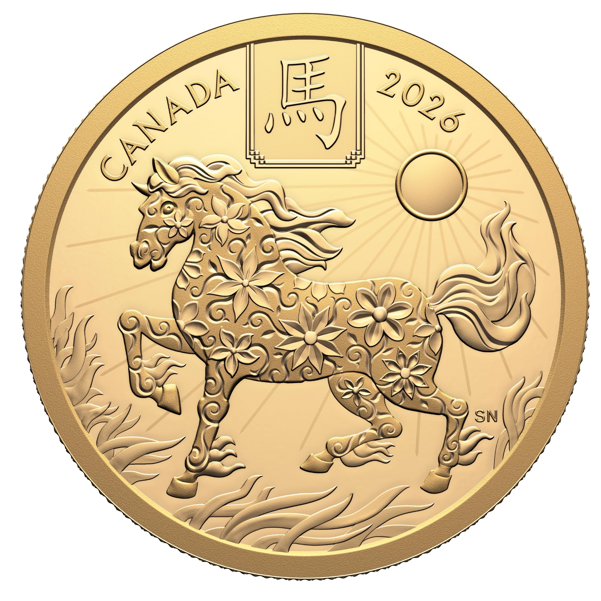 Sprott Money Collectibles- 2026 Pure Gold Coin 15.43 g Lunar Year