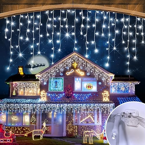 Luces de Navidad de 164 pies para decoración al aire libre, 1512 luces LED, 8 modos de iluminación con temporizador de memoria, luz de Navidad disponible en Yaxa Guatemala