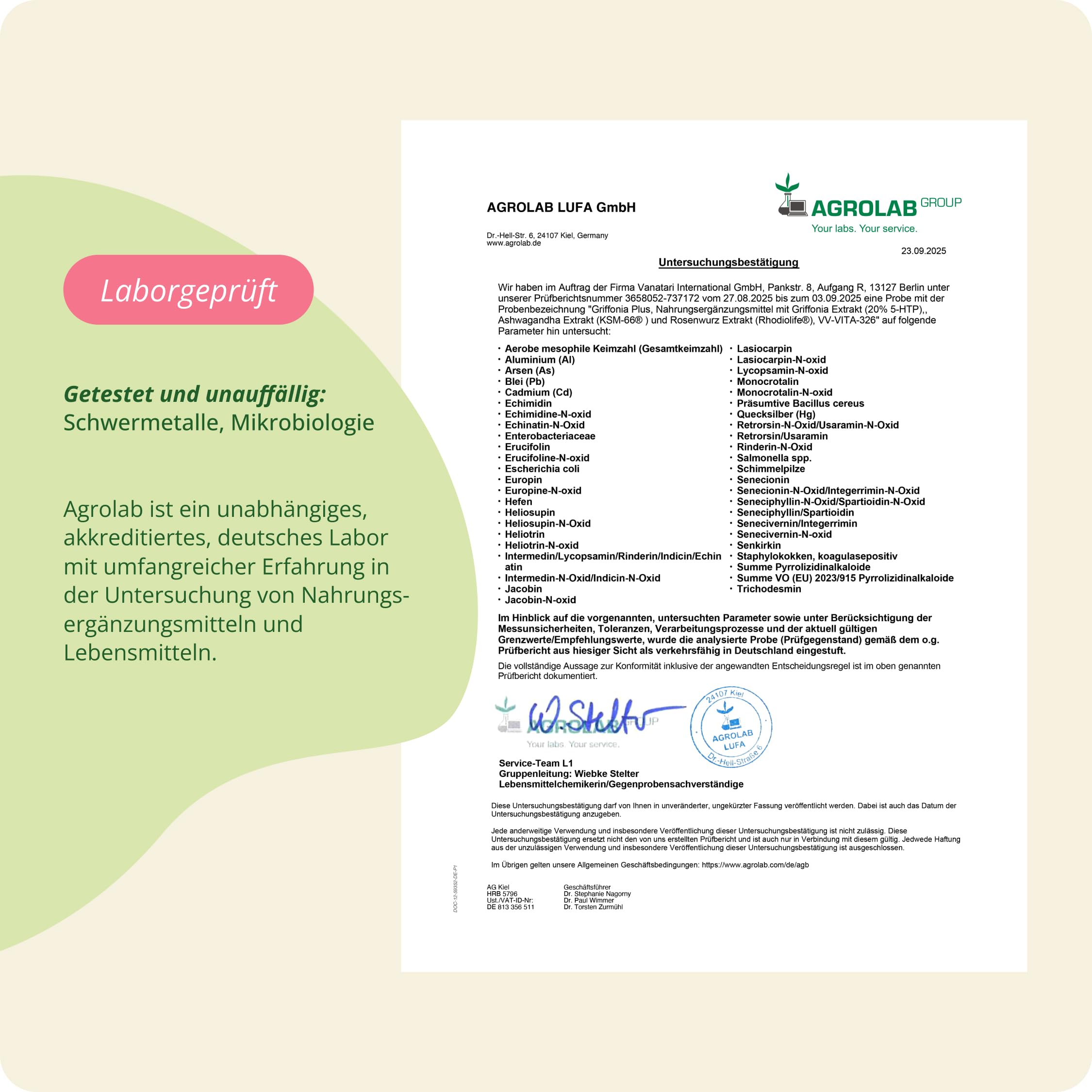 Vegavero 5-HTP Kapseln | aus Griffonia | Mit Ashwagandha KSM-66 und Rhodiola Rosea Rhodiolife | Adaptogene Komplex | Laborgeprüft | Ohne Zusatzstoffe | Deutsche Produktion