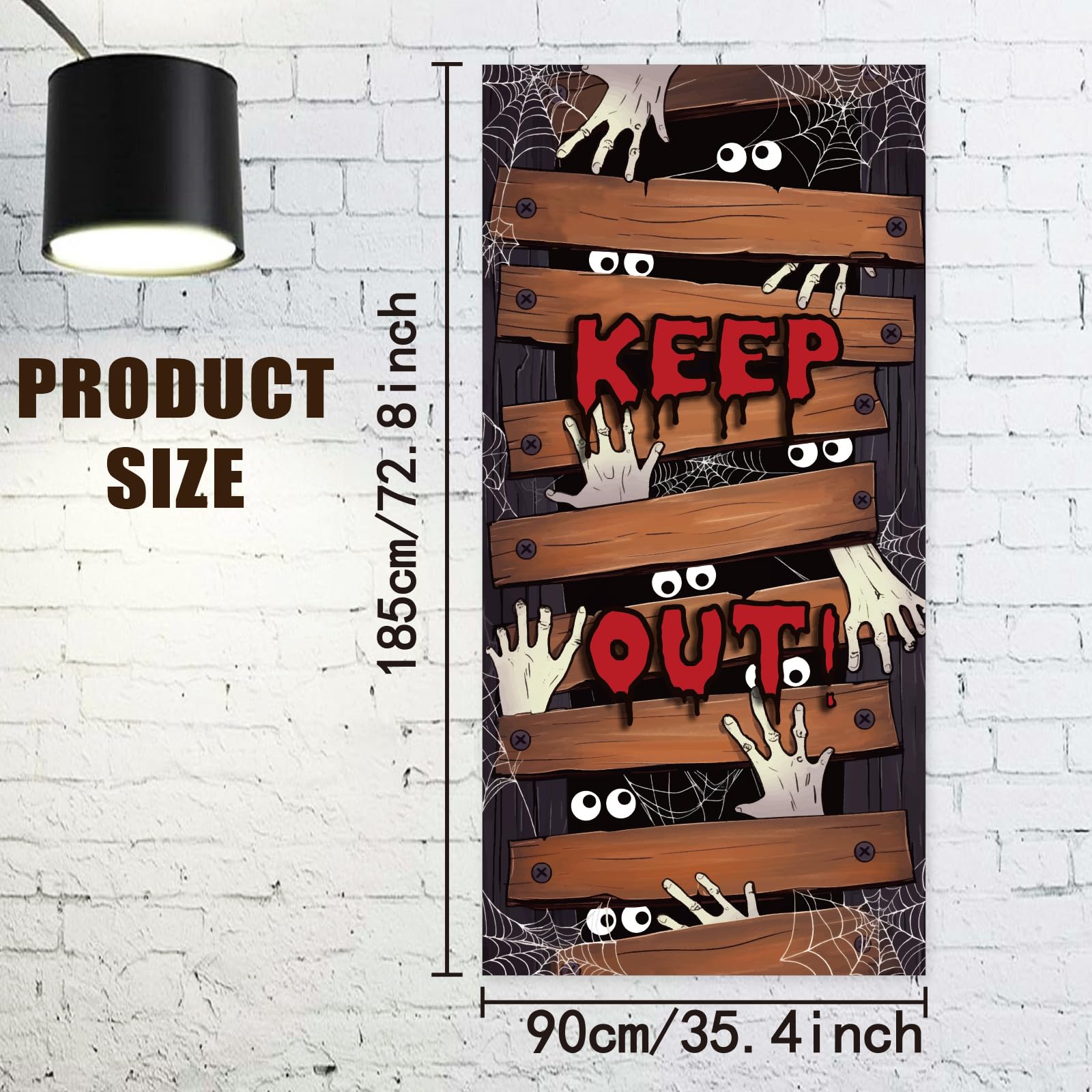 arricraft 1 Pc Halloween Theme Party Door Cover - Image 2