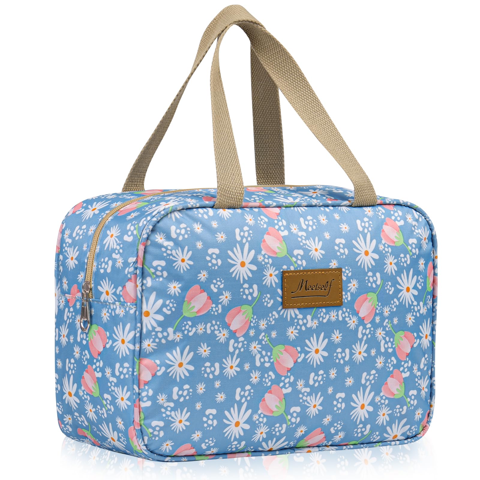 Aucuu Toiletry Bag, Large Full Size Toiletry Bag, Travel Hand-Held Make up Wash Bags, Portable Waterproof Toile-Try Kit, Bathroom Storage Case, Cosmetic Organizer for Travel, Camping for Women Girl — view 12
