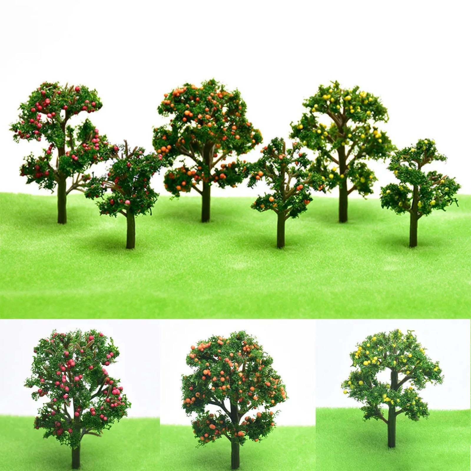 Model Train Tree Chart Model Train Trees 40-Piece HO Scale Model Trees - 8cm Dark Green Trees ...