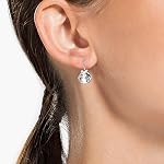 Swarovski Bella V Crystal Earrings, Grey, Yellow, Clear, Rose Color Crystals, Part of the Swarovski Bella V Collection