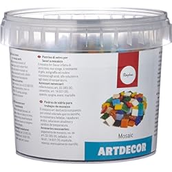 Piedra Para Interiores Precios Rayher 1453049 Teselas de cristal de colores mixtos, 1 kg, para interior y exterior