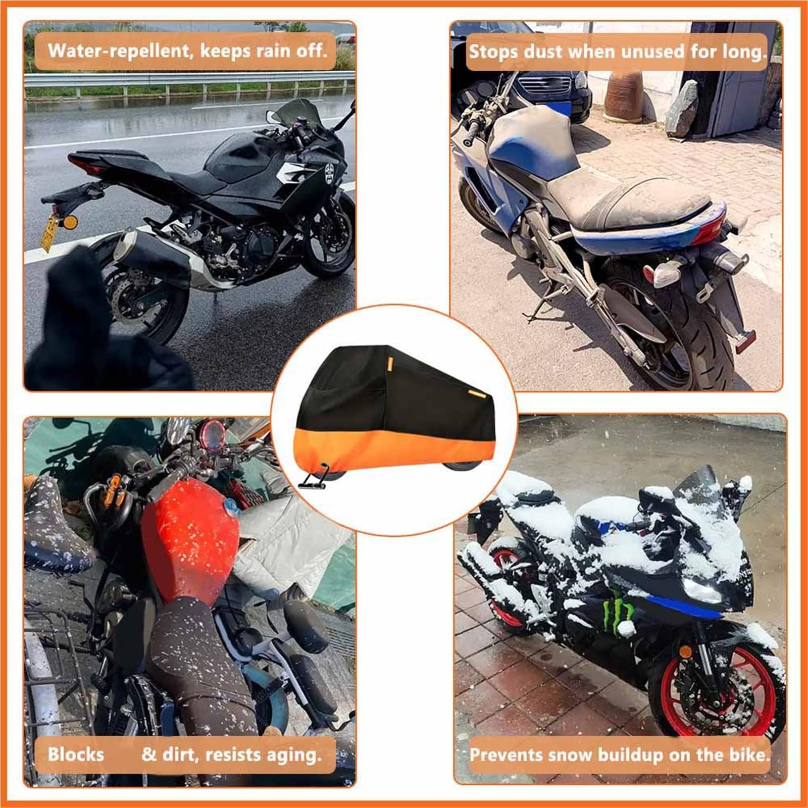 Housse De Protection Imperméable pour Moto Scooter pour Yamaha T-Max TMAX 530 T Max T-max530 Contre La Poussière Et Pluie