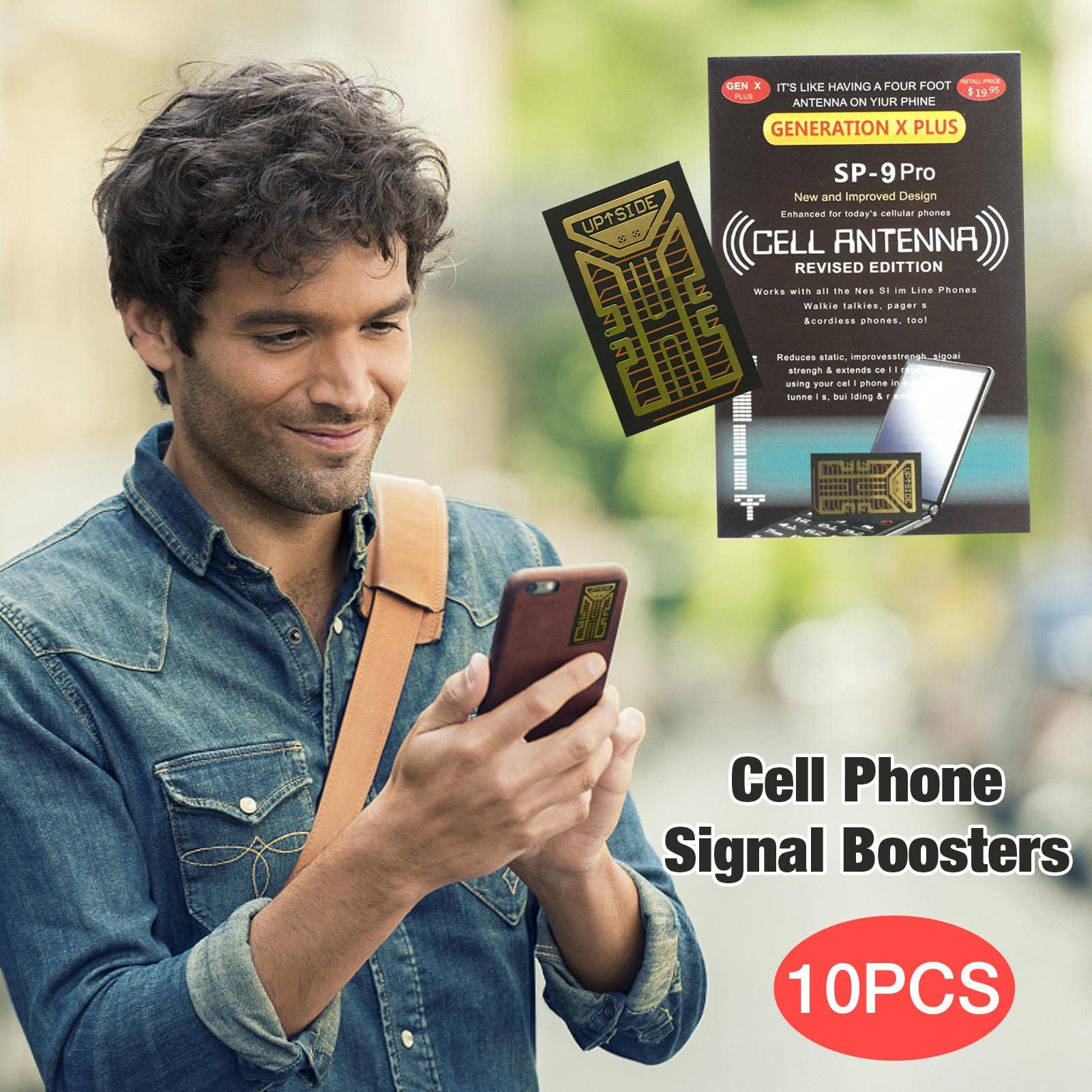 Autocollants Signal téléphone Portable,10 Autocollants -9Pro pour Signal téléphone Portable | Amplificateur d'antenne d'amélioration du Signal réseau